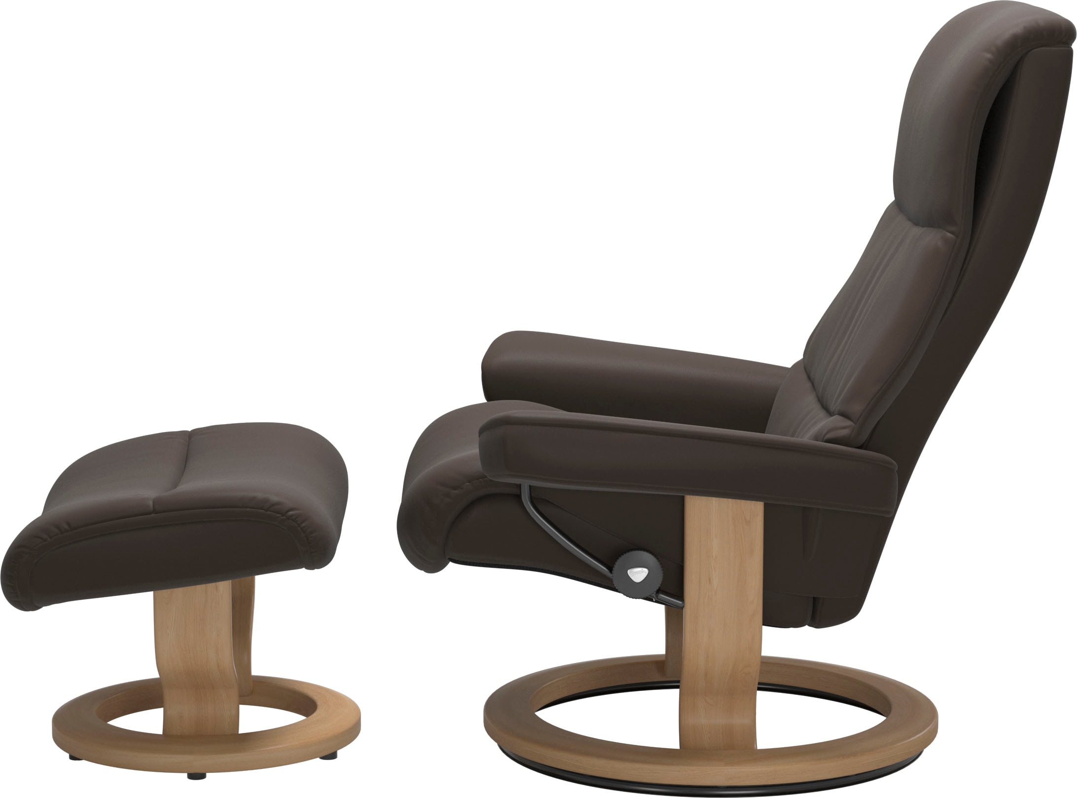 Stressless® Relaxsessel »View« Set, Relaxsessel mit Hocker,  mit Classic Base, Größe S,Gestell Eiche