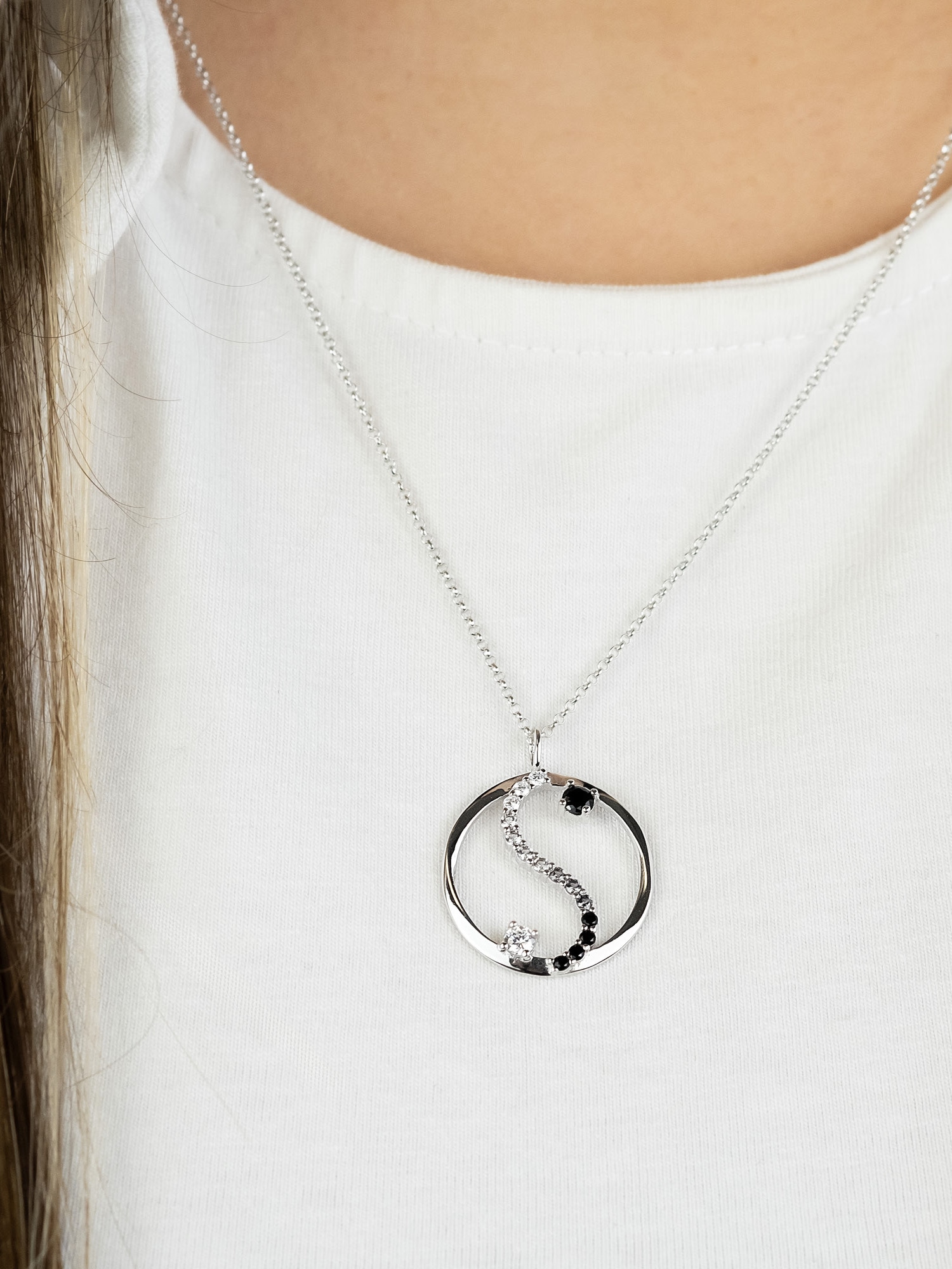 Engelsrufer Kette mit Anhänger »Yin Yang Balance« Made in Germany - mit Zirkonia (synth.)