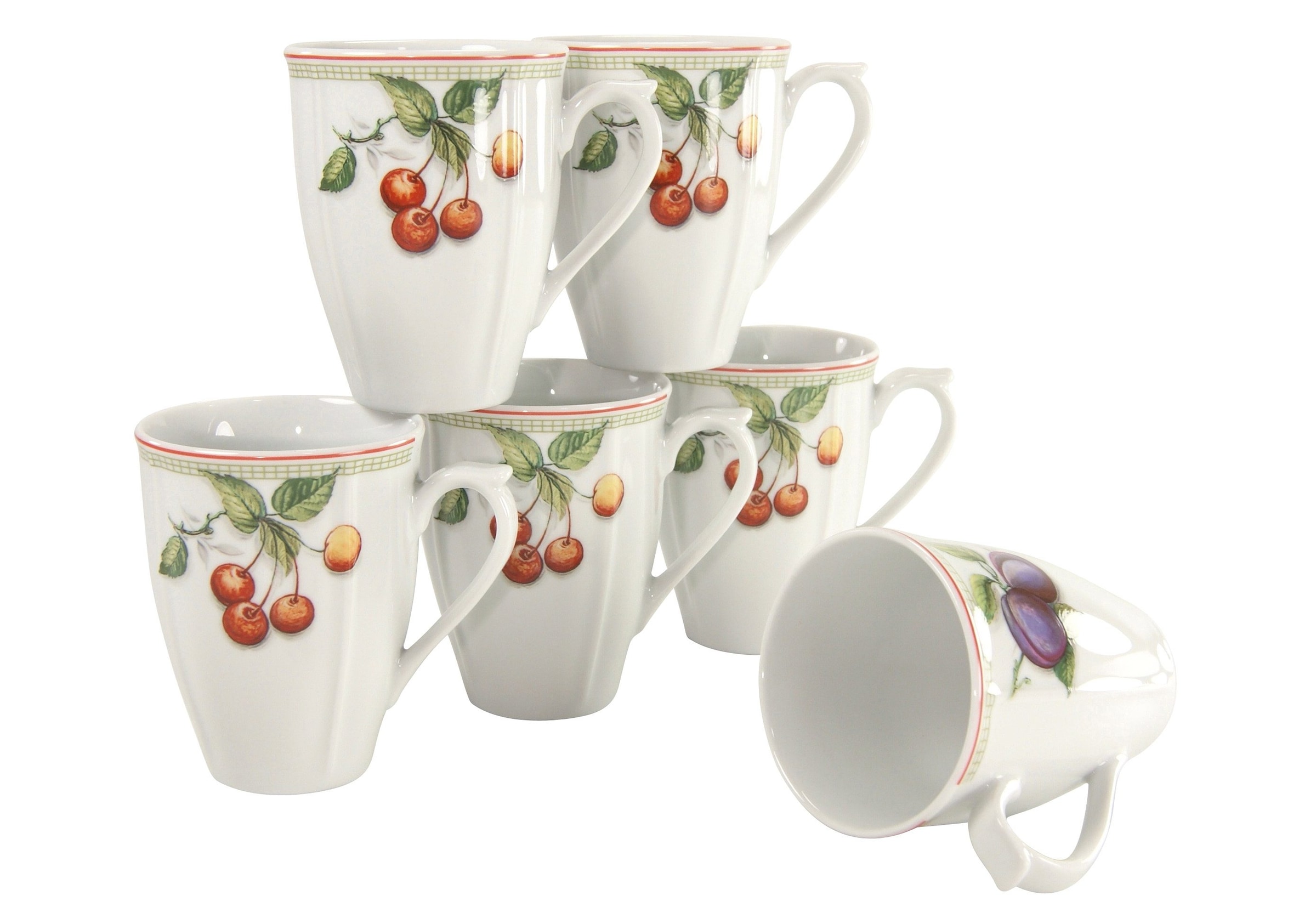 »Kaffeebecher Tassen Orchard«, Set, mit XXL (Set, 3 CreaTable 6-teilig Becher tlg.), Garantie Jahren 6 Flora