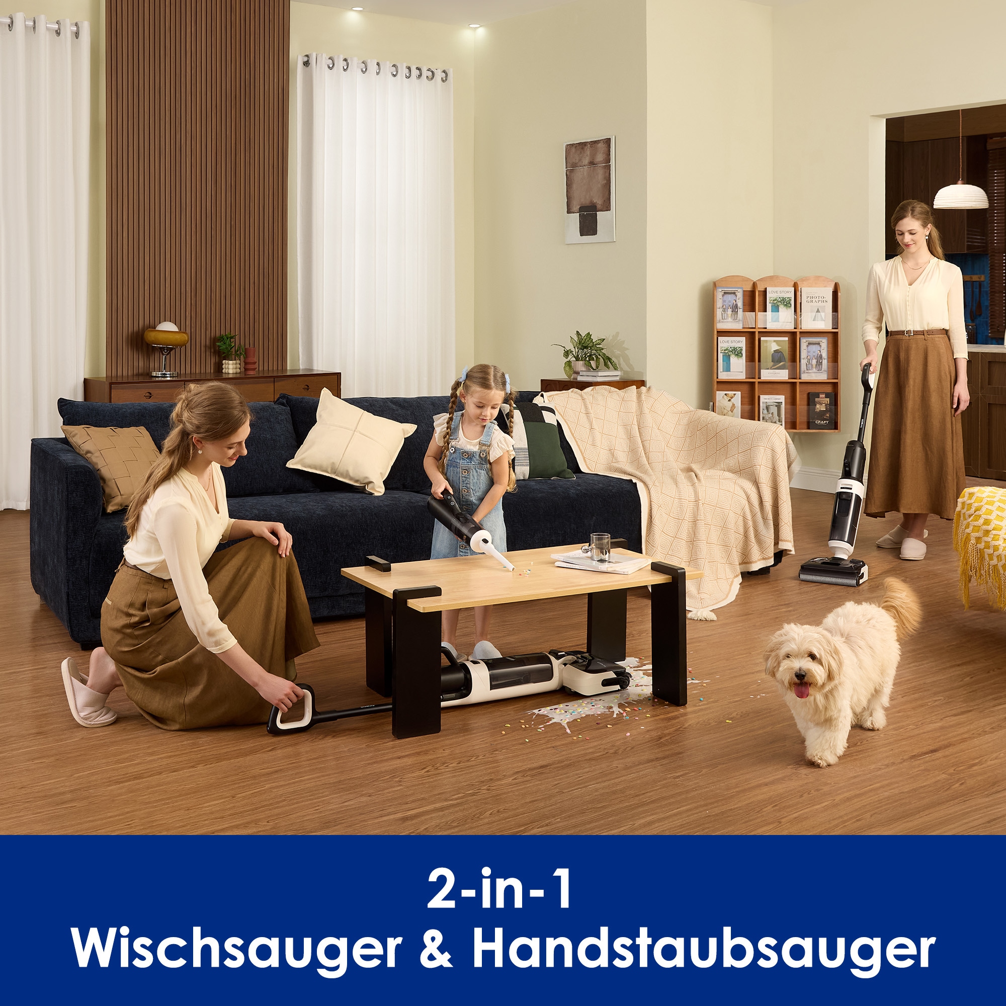 Tineco Nass-Trocken-Sauger »FLOOR ONE Switch i5 Stretch« Nass-Trocken-Sauger mit optionalem Handstaubsauger (inkl. Aufsätze)