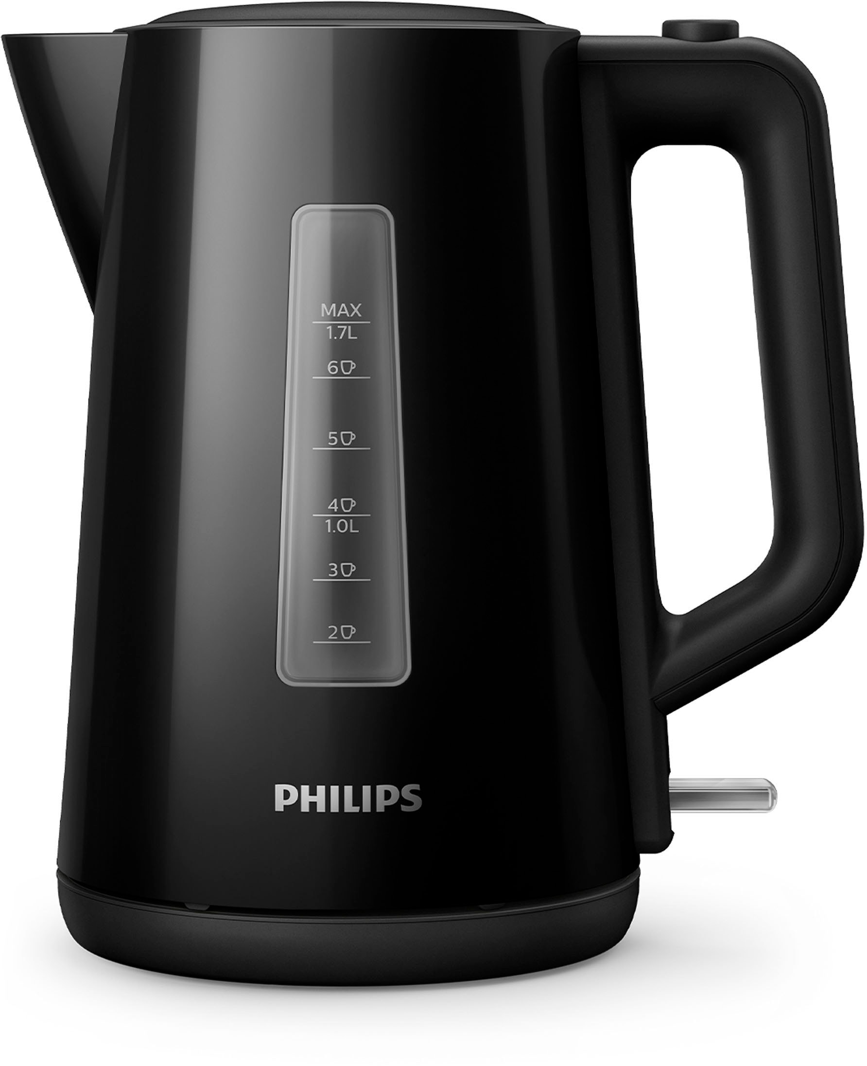 Wasserkocher Garantie 3000 l, Philips »Series mit HD9318/20«, schwarz Jahren 3 2200 1,7 XXL W,