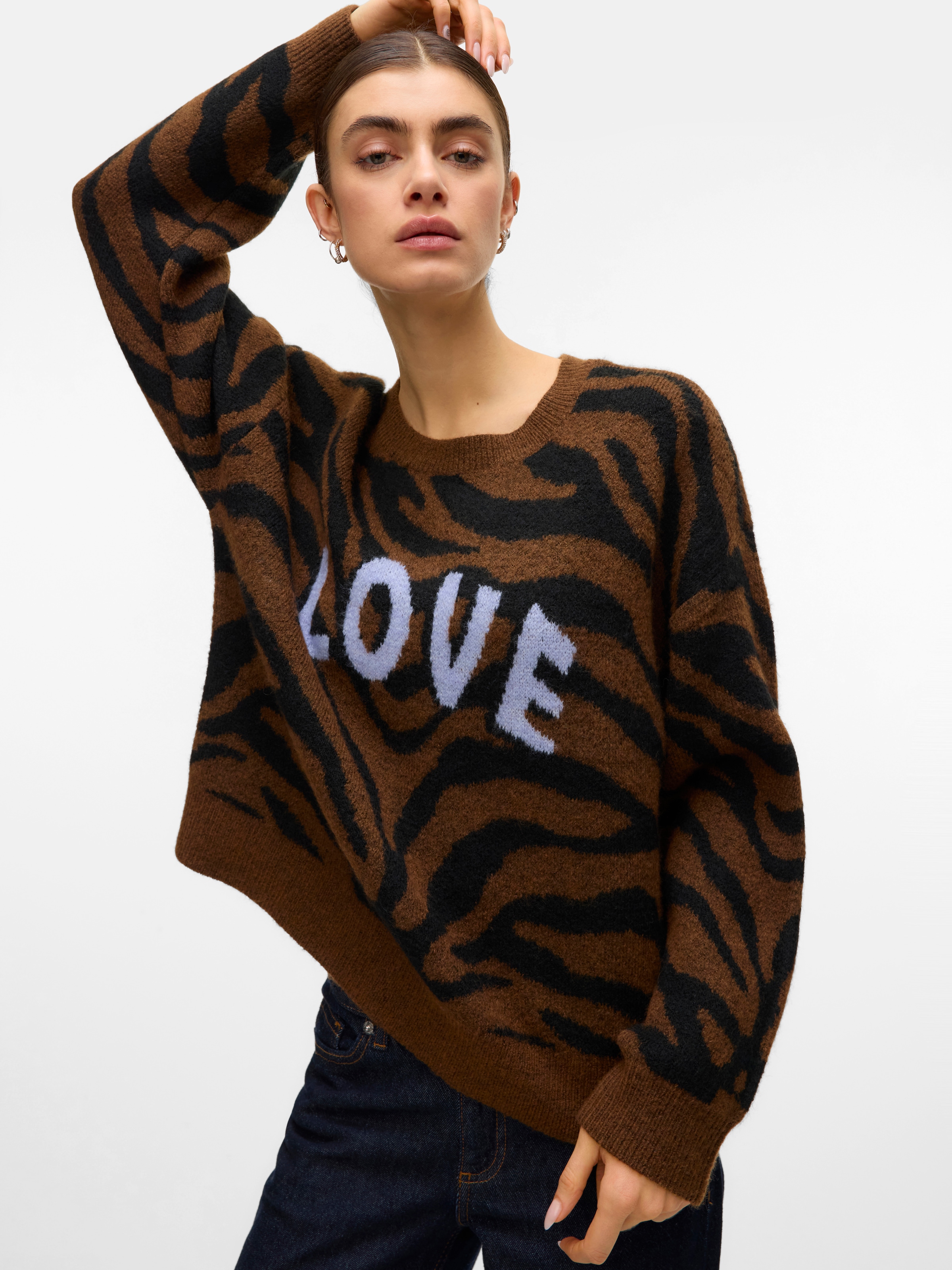 Vero Moda Strickpullover »VMNEWKAI LS O-NECK PULLOVER BOO«
