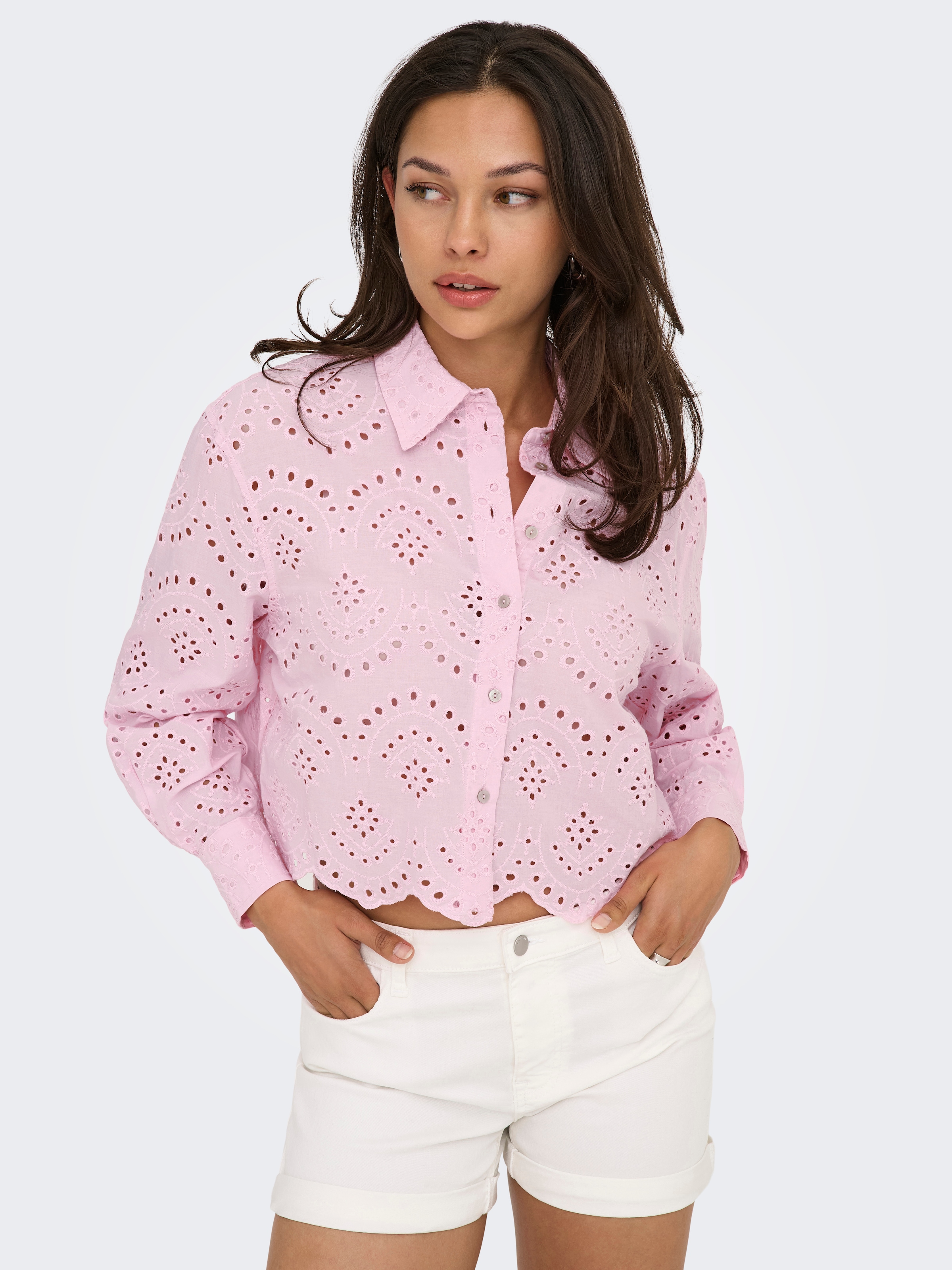 ONLY Langarmbluse »ONLVALAIS L/S SHIRT WVN NOOS«