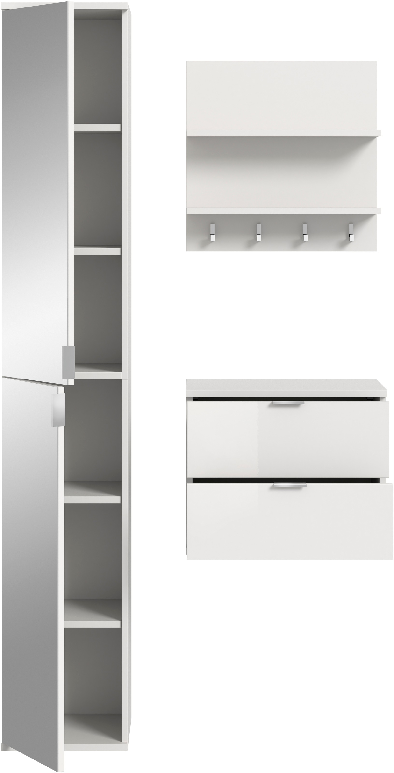 INOSIGN Garderoben-Set, (3 St.), Trondheim, Garderobenset 3-tlg. Breite 82 cm, Flur, Diele, Kombination