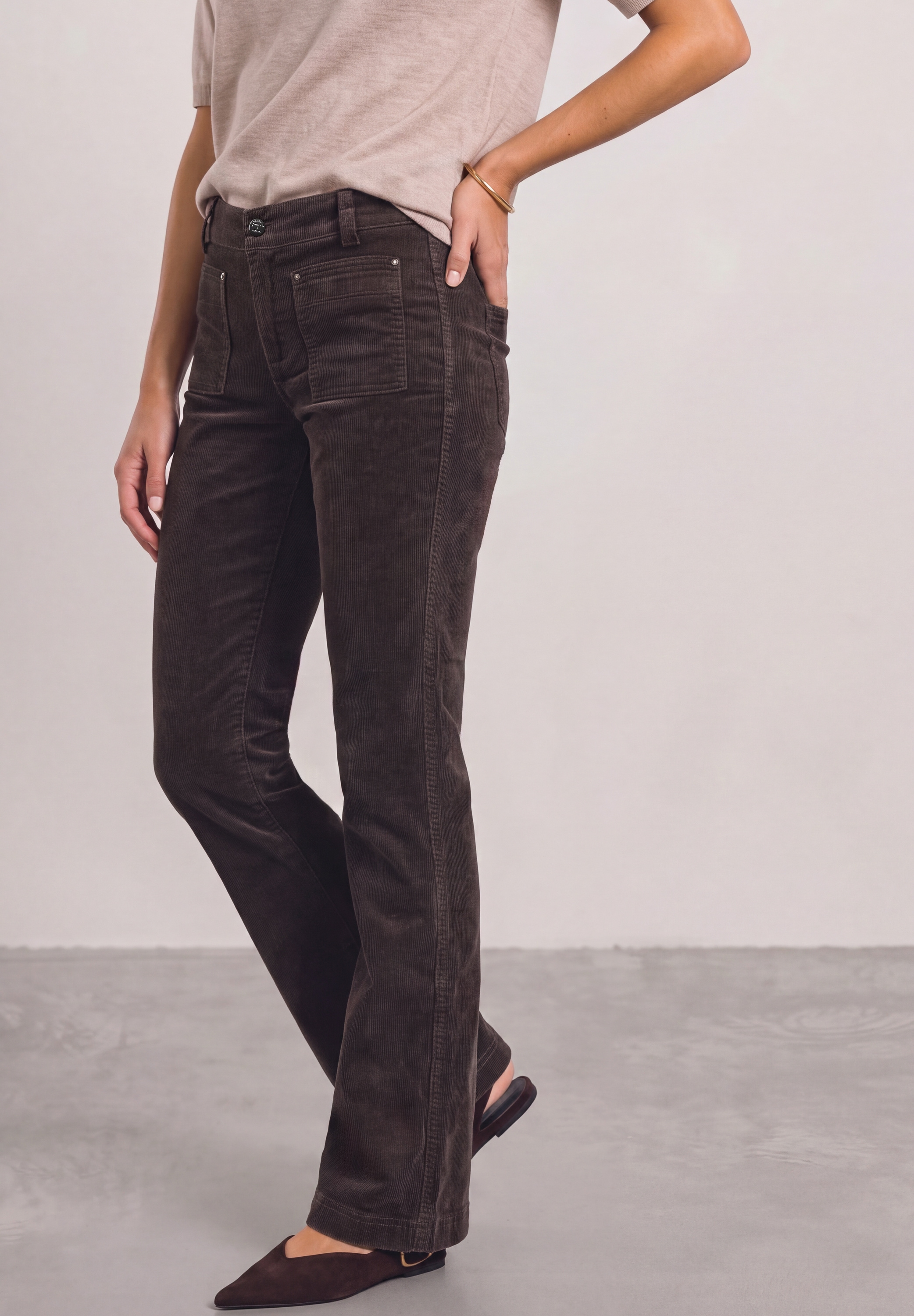STREET ONE Cordhose »Style Blaire«  Bootcut / im Slim Fit
