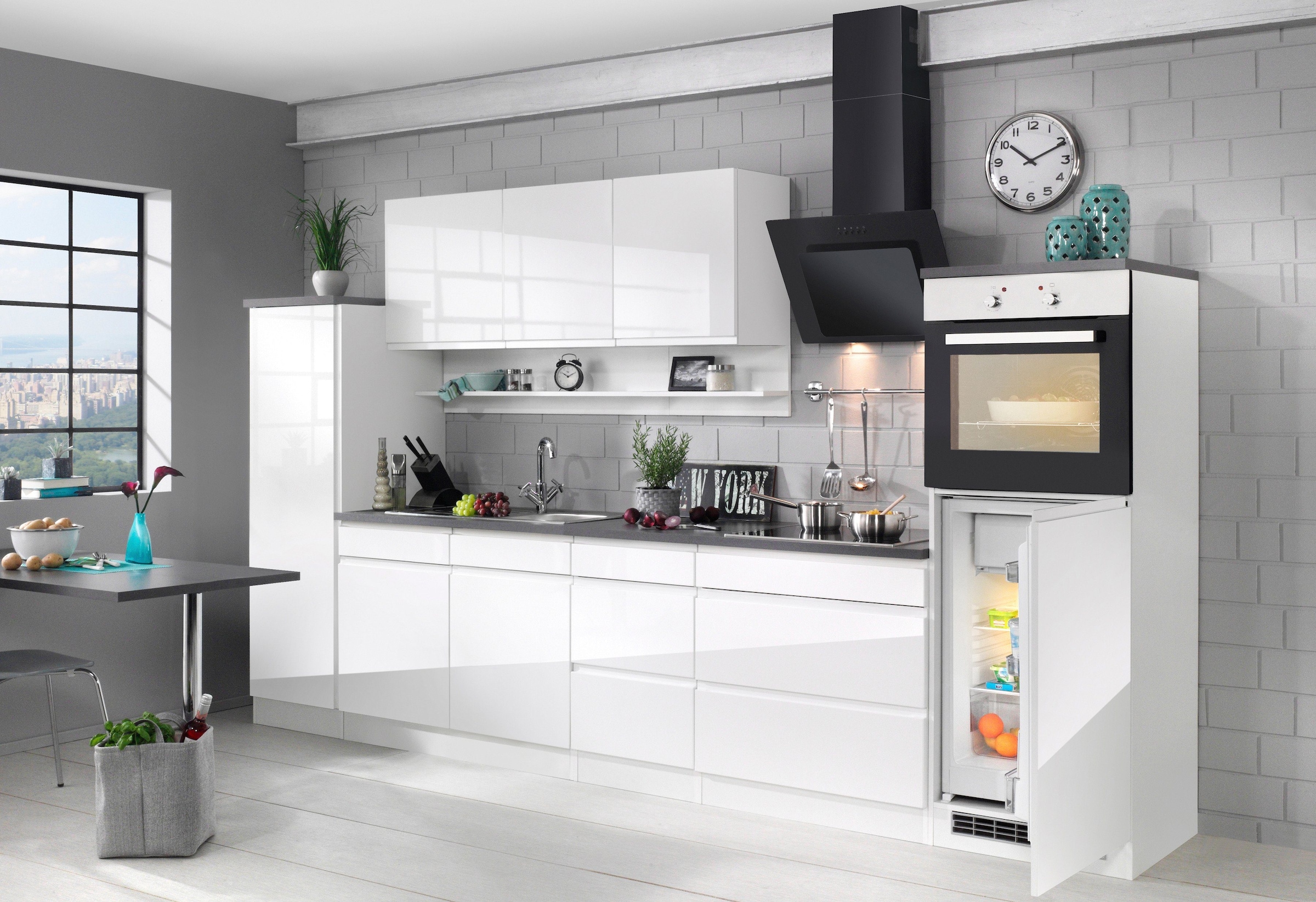 HELD MÖBEL Spülenschrank »Virginia«, 100 cm breit, inklusive Einbauspüle