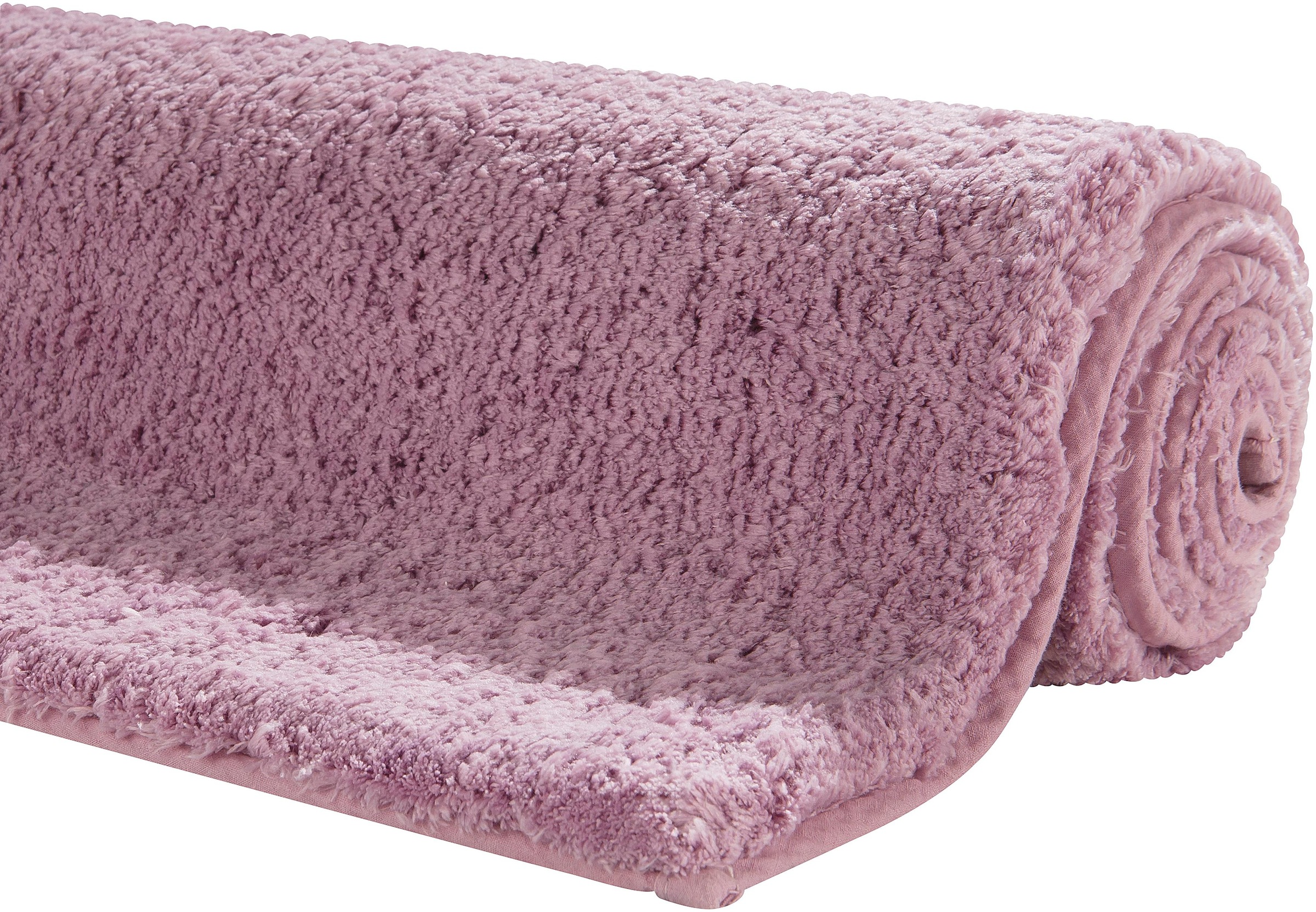 my home Badematte »Jos, Badvorleger, Badezimmer Teppich«, rutschhemmend beschichtet, fußbodenheizungsgeeignet-schnell trocknend, Badematten in Pastell-Farben, Badteppich als 3 teiliges Set erhältlich