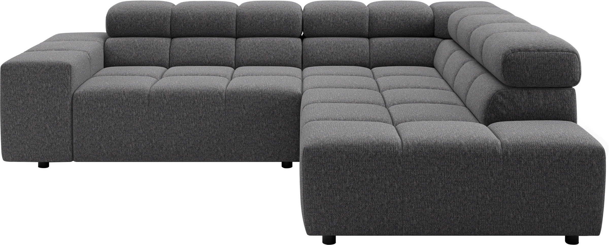 Home affaire Ecksofa »Ancona, Ecksofa,  incl. Kopfteilverstellung, Breite 249 cm, L-Form« wahlweise elektrische Sitztiefenverstellung