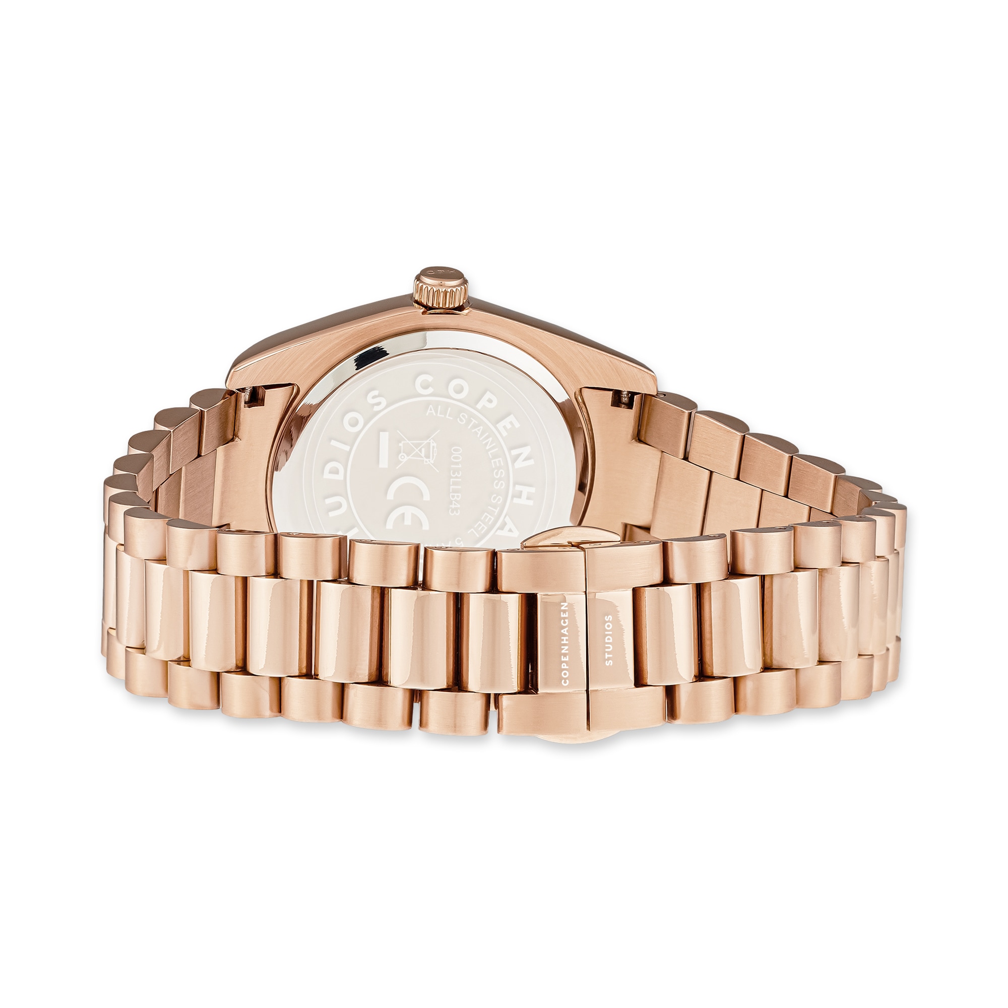 Copenhagen Studios Quarzuhr »Classic Round Watch« Armbanduhr, Damenuhr, Edelstahlarmband, analog