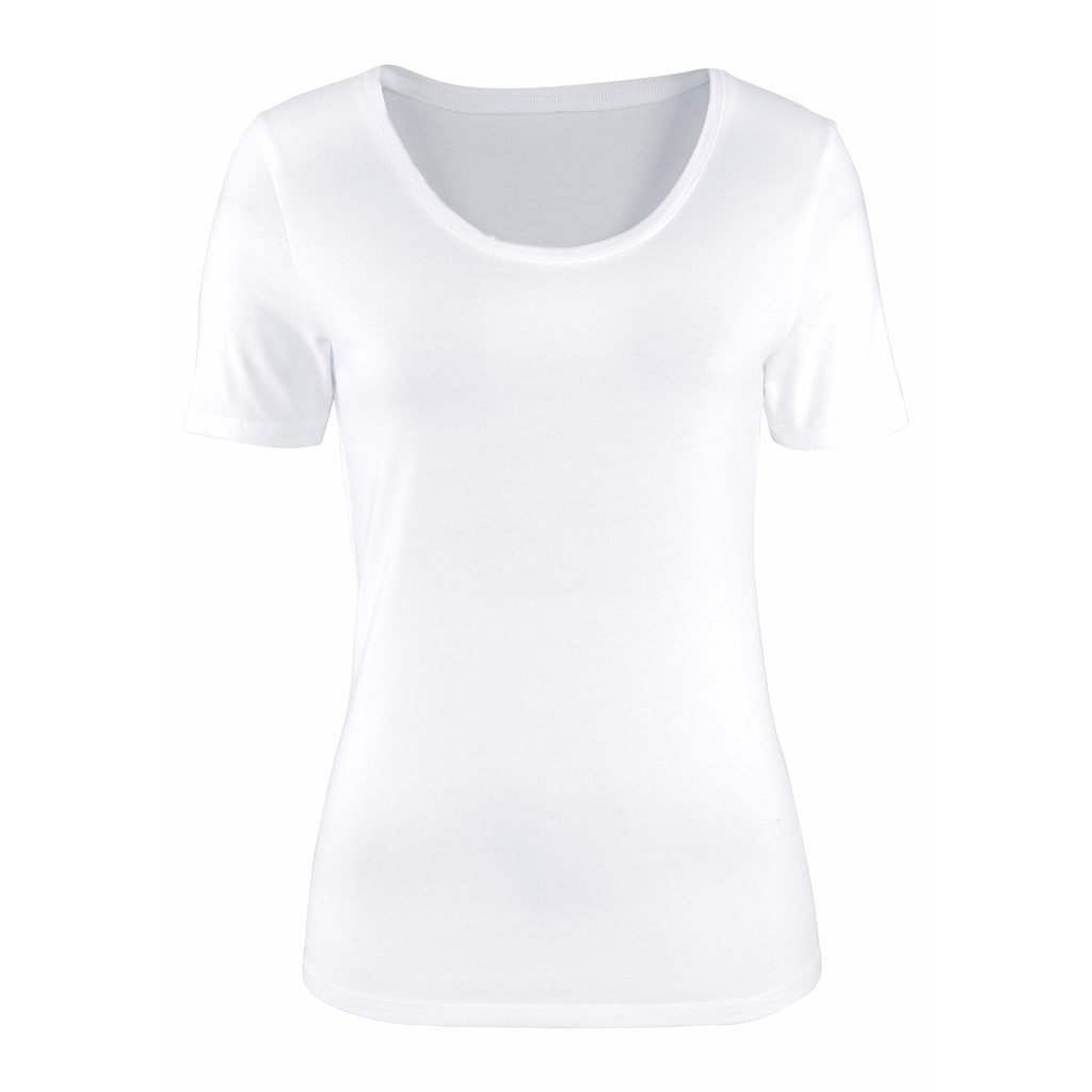 Vivance Kurzarmshirt, (2er-Pack)