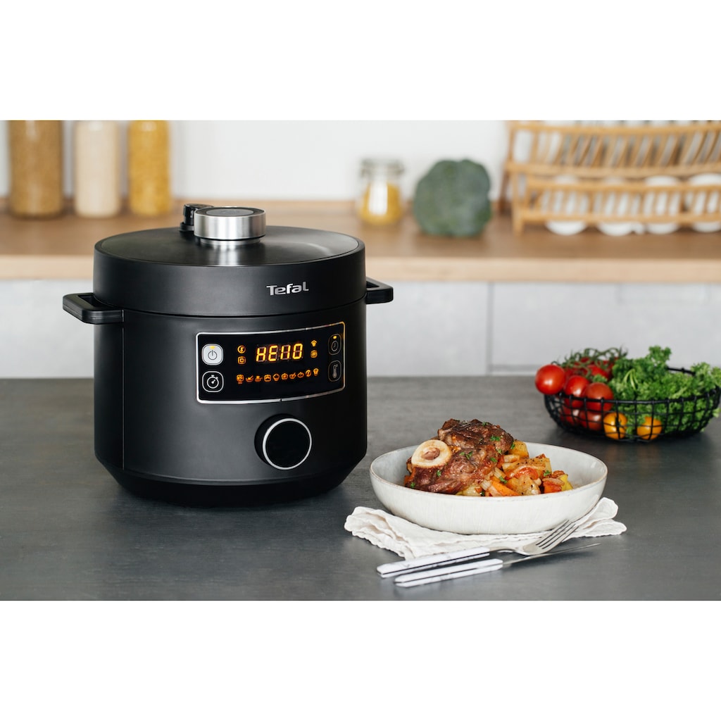 Tefal Multikocher »CY7548 Turbo Cuisine«, elektrischer Schnellkochtopf, 10 automatische Programme, vielseitig