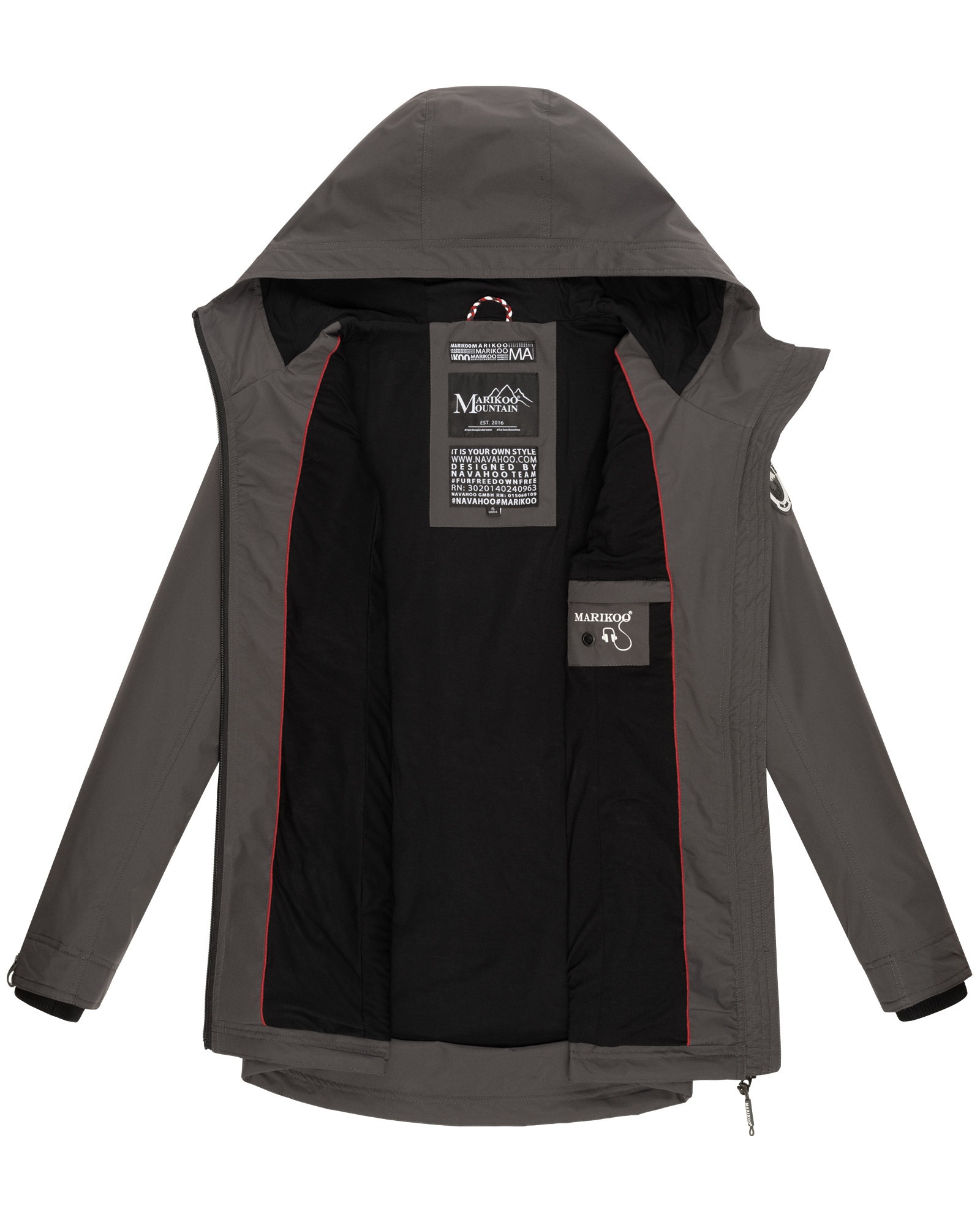 Marikoo Outdoorjacke »Marikoo Honigbeere Damen Übergangsjacke B954«