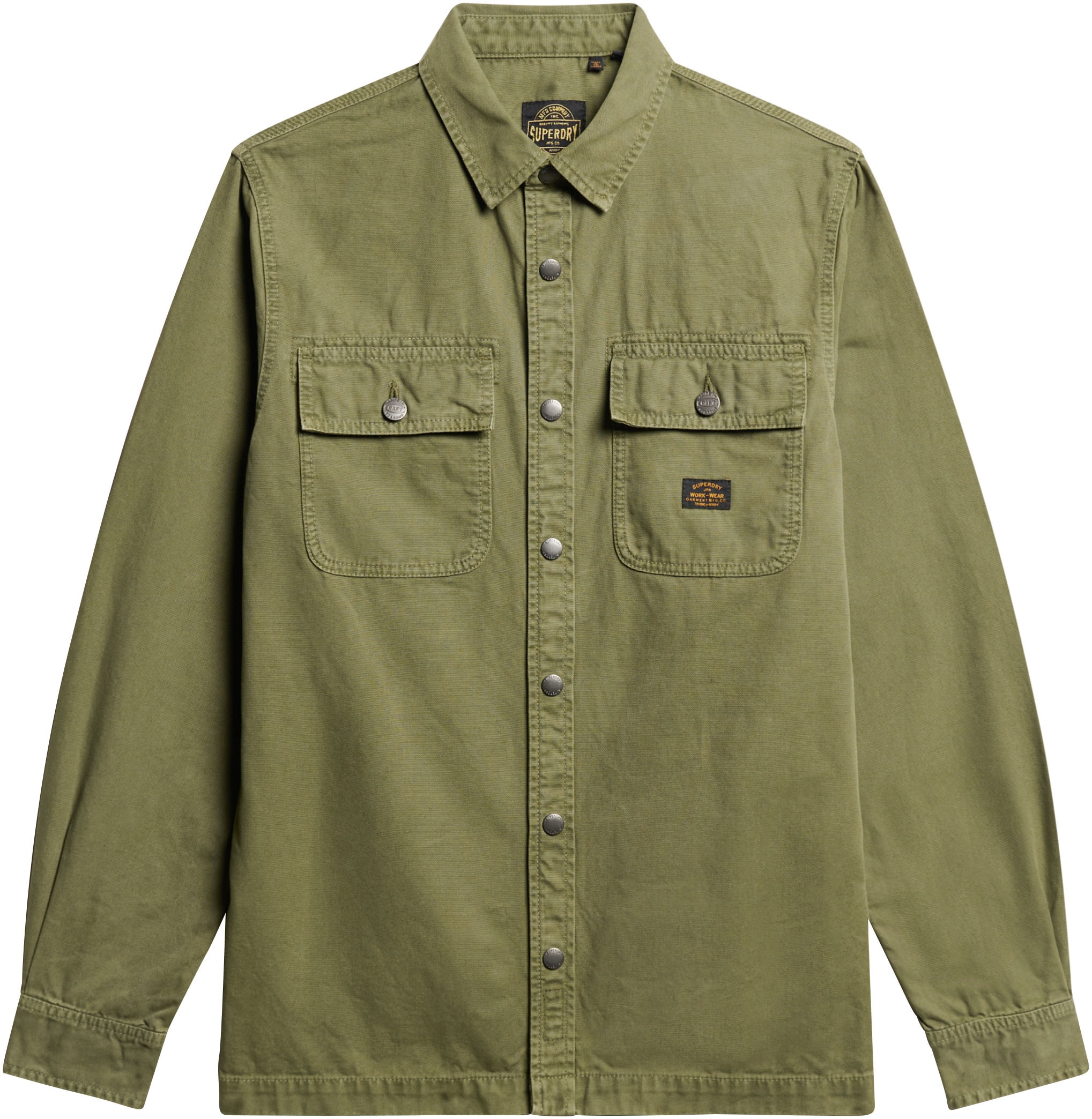 Superdry Langarmhemd »Organic Cotton Canvas Workwear Overshirt«