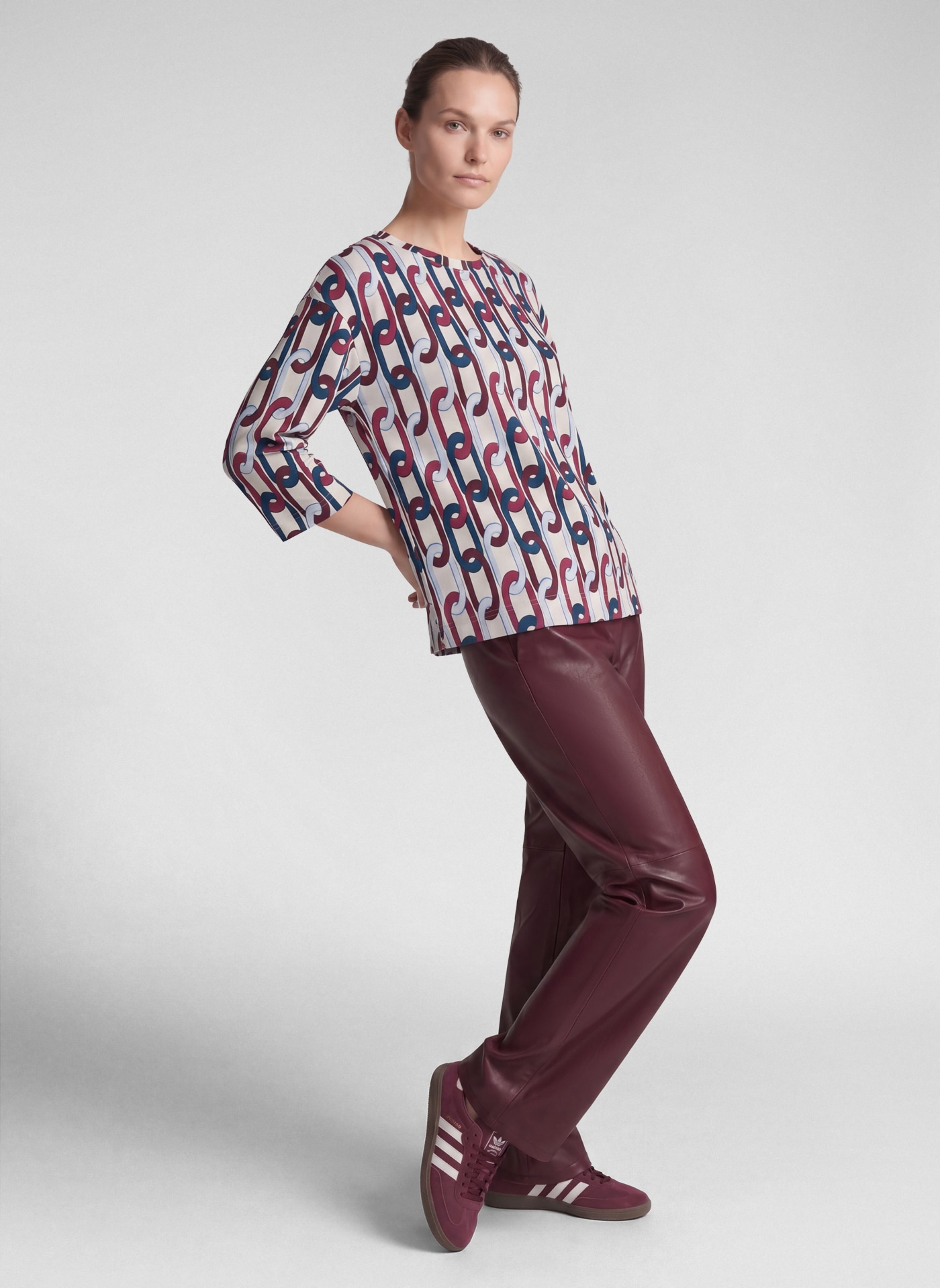 Rabe 3/4-Arm-Shirt mit grafischem Muster