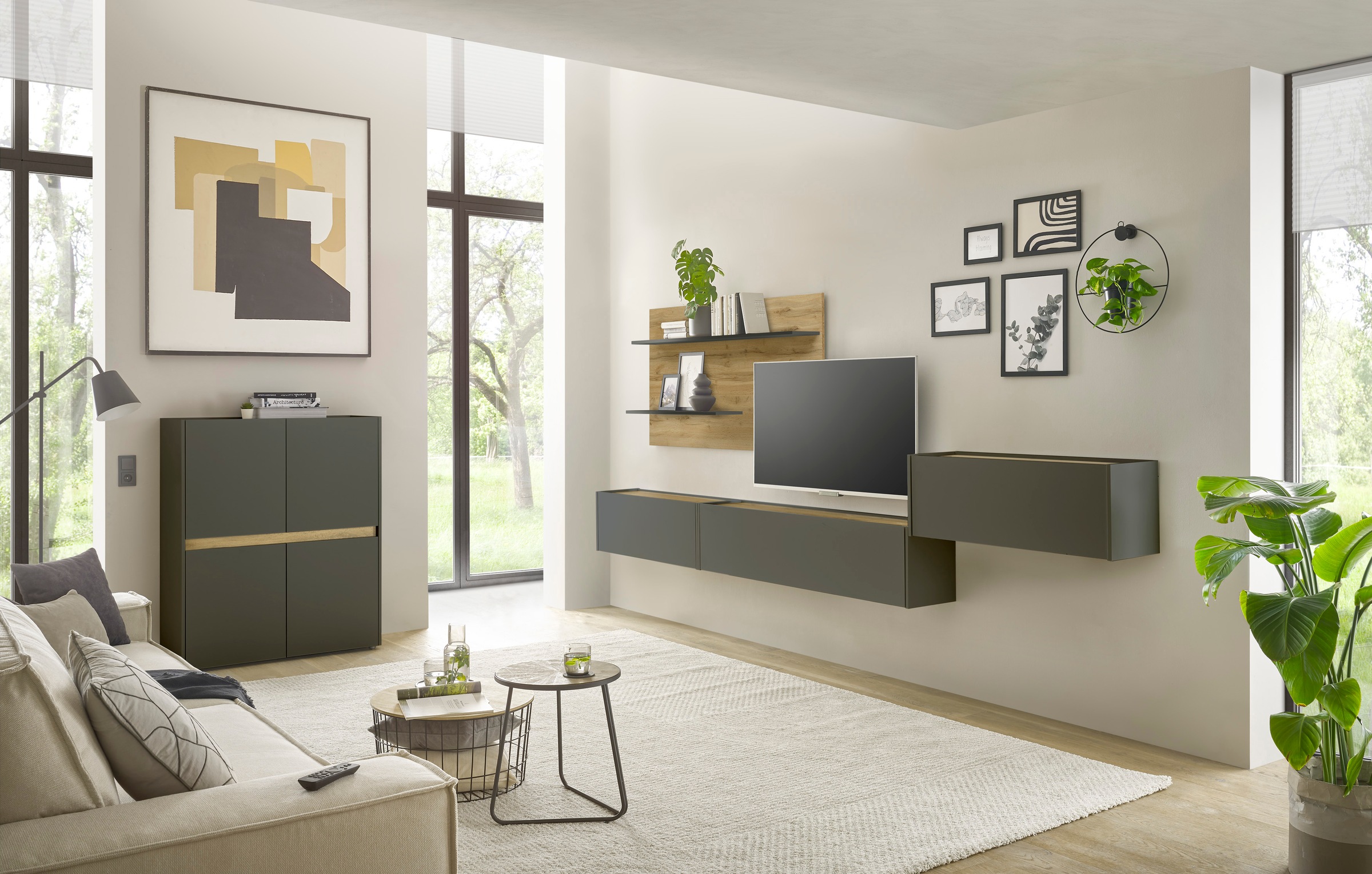 INOSIGN Büromöbel-Set »CiTY/GiRON«, (Set, 5 tlg.), Home Office, Wandsekretär