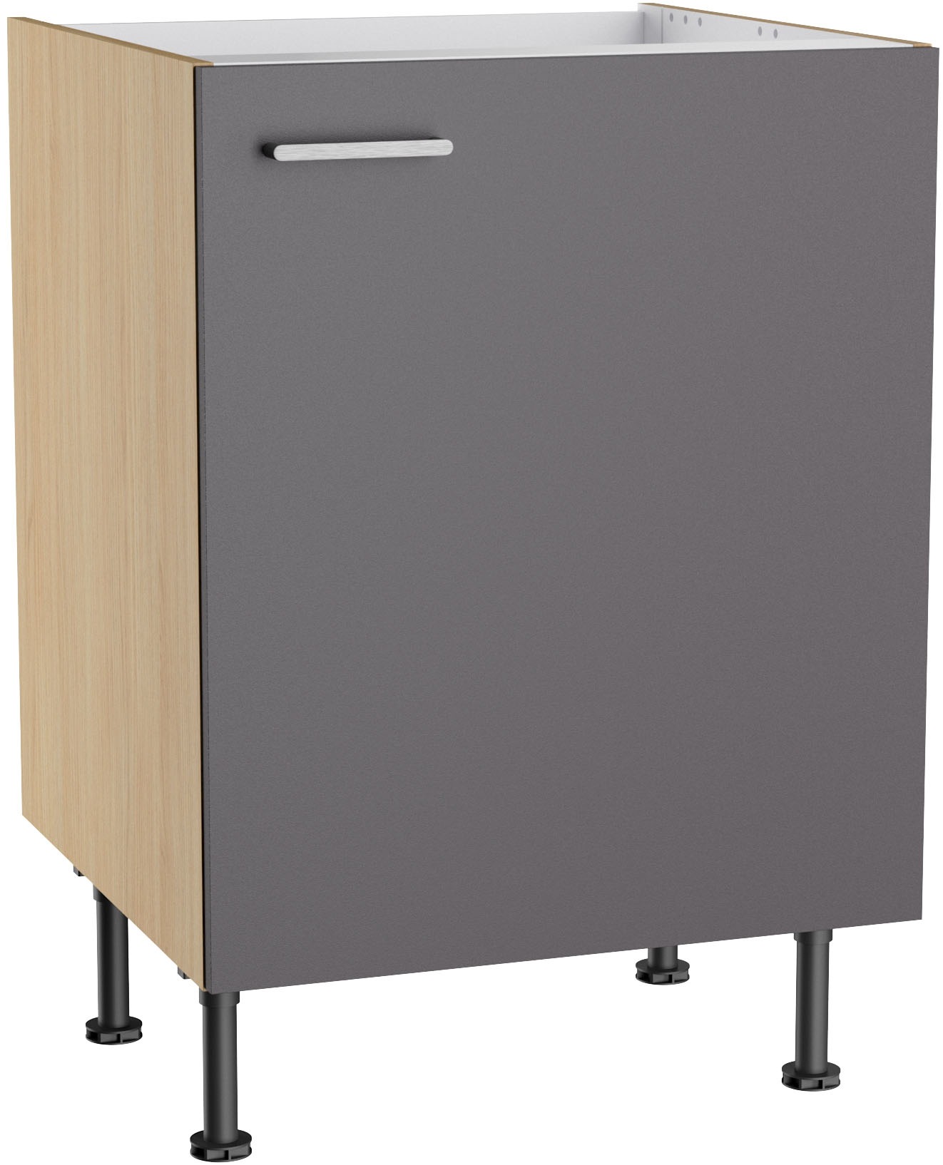 KOCHSTATION Spülenschrank "KS-Lucy" Breite 60 cm, mit 1 Tür, höhenverstellbare Füße, Soft-Close