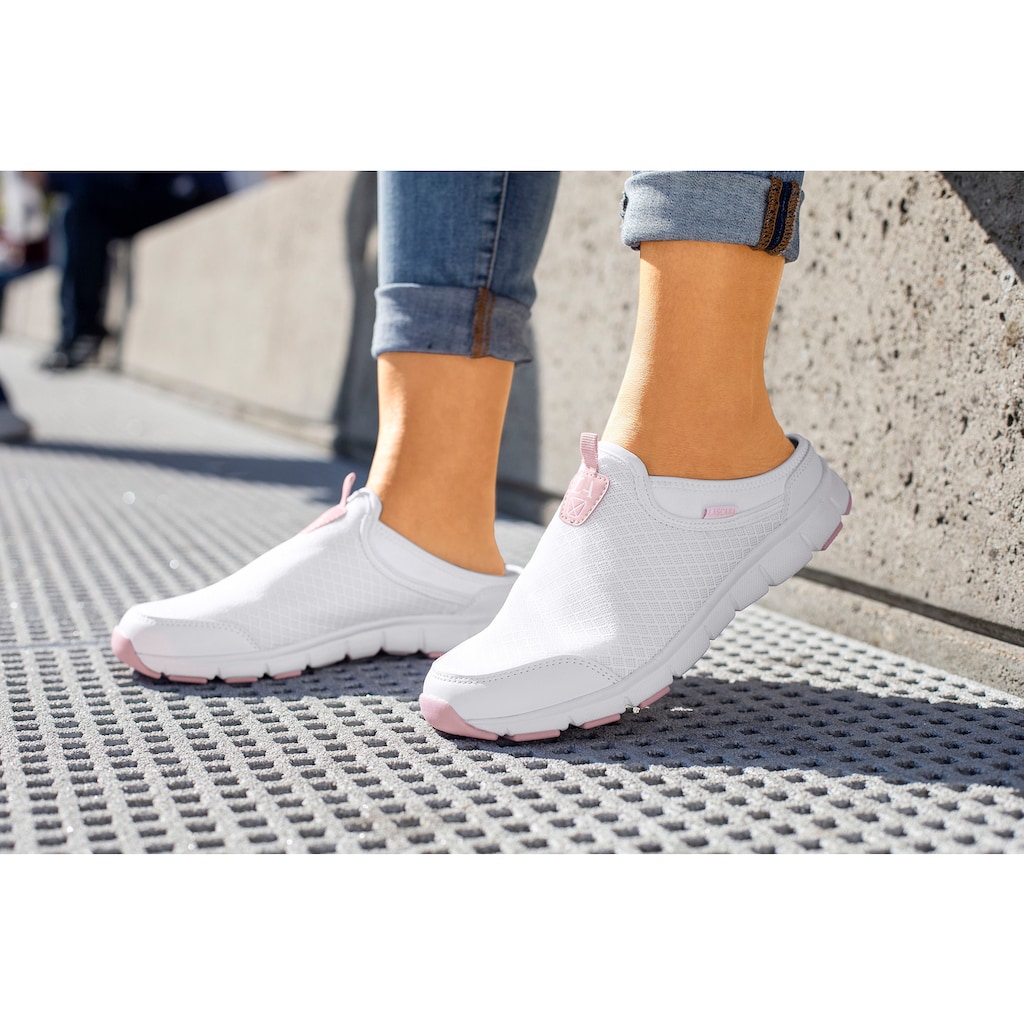 LASCANA Slip-On Sneaker, Sabot, Clogs aus leichtem Mesh-Material