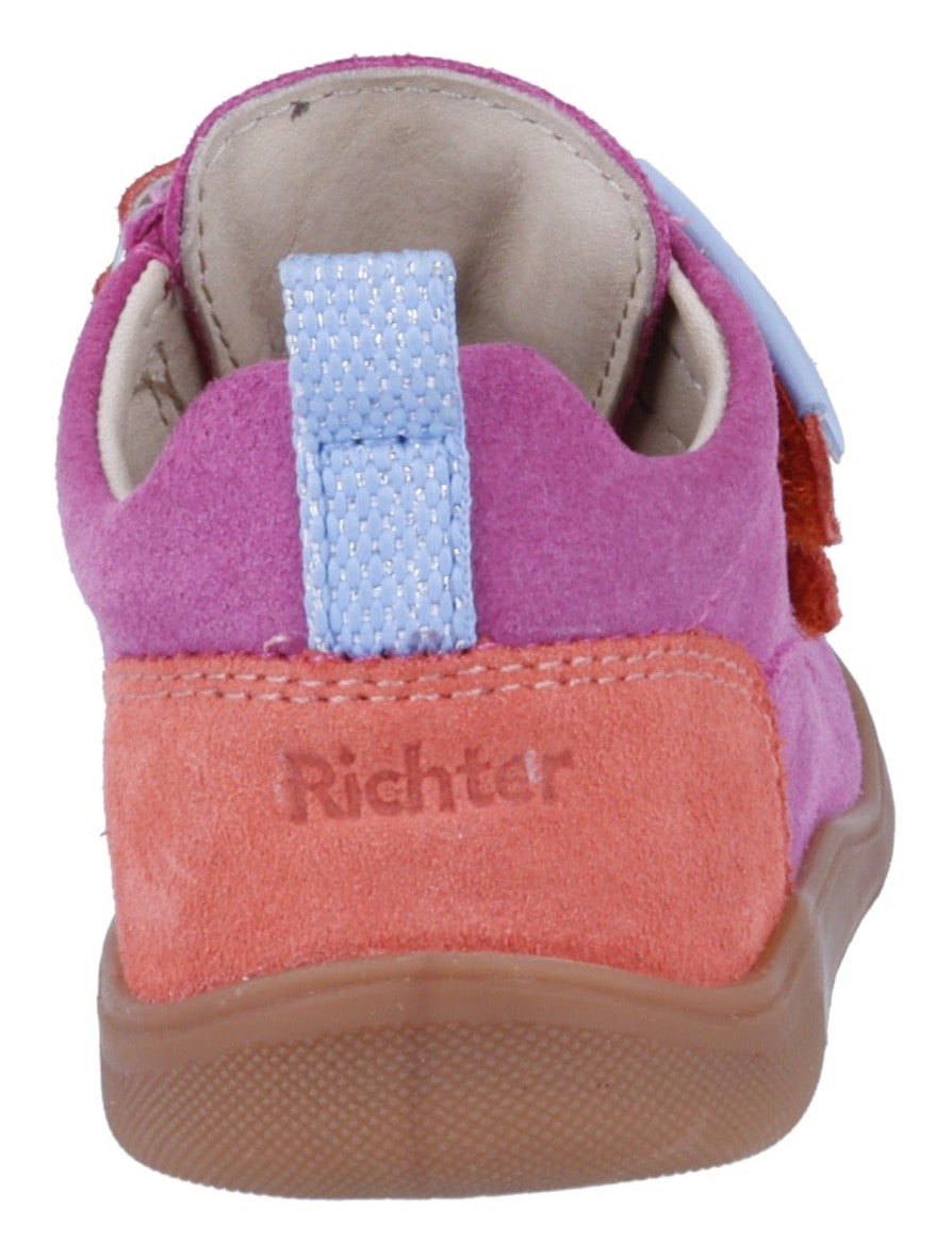 Richter Lauflernschuh »Samy WMS: mittel«, Sneaker im Colorblocking-Look, Größenschablone zum Download