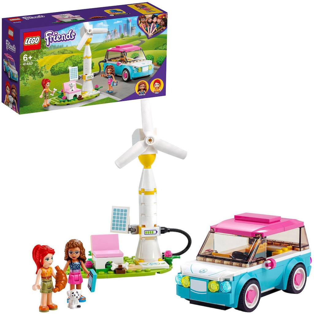 LEGO® Konstruktionsspielsteine »Olivias Elektroauto (41443), LEGO® Friends«, (183 St.)