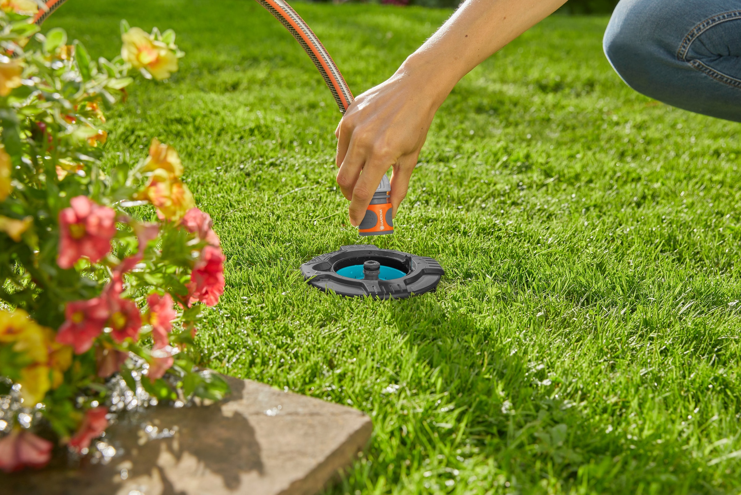 GARDENA Bewässerungssystem »Start-Set Pipeline« (mit 2 Wassersteckdosen, )  für die Gartenbewässerung