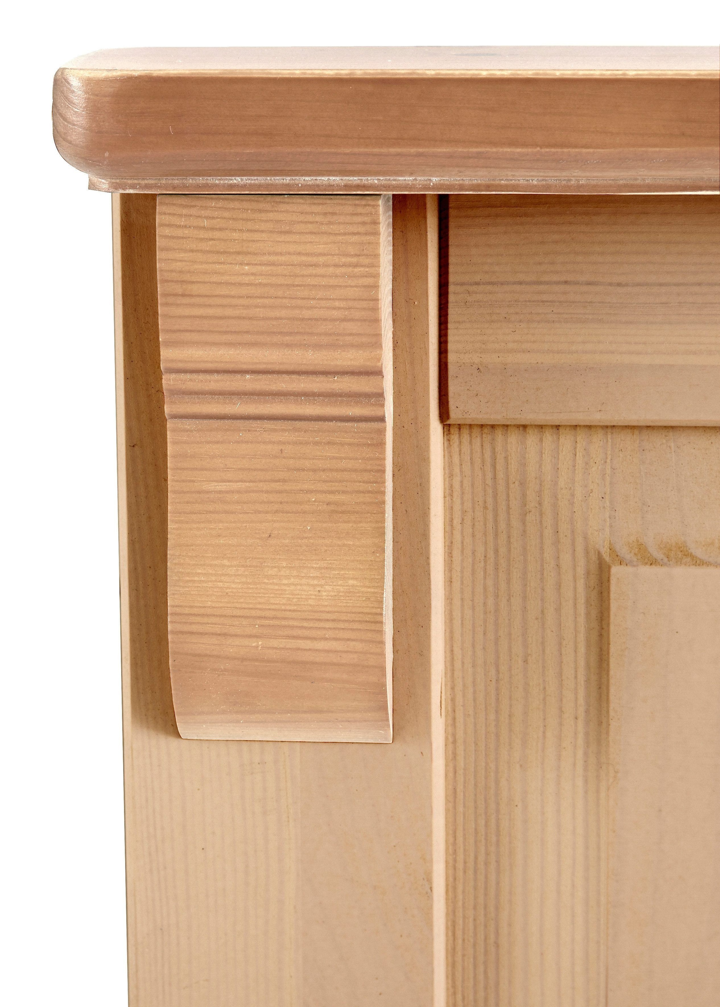 Home affaire Kleiderschrank »Adele«, (4 Breiten: 92/130/169/207 H/T ca. 191/54 cm), aus massiver Kiefer,Spiegel beim 4-und 5-trg.Schrank, Innenausstattung