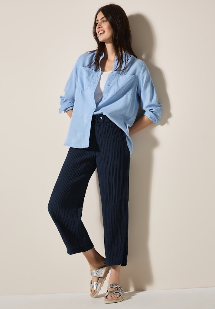 Cecil Stoffhose »Style Neele«, im Loose Fit, Stukturhose