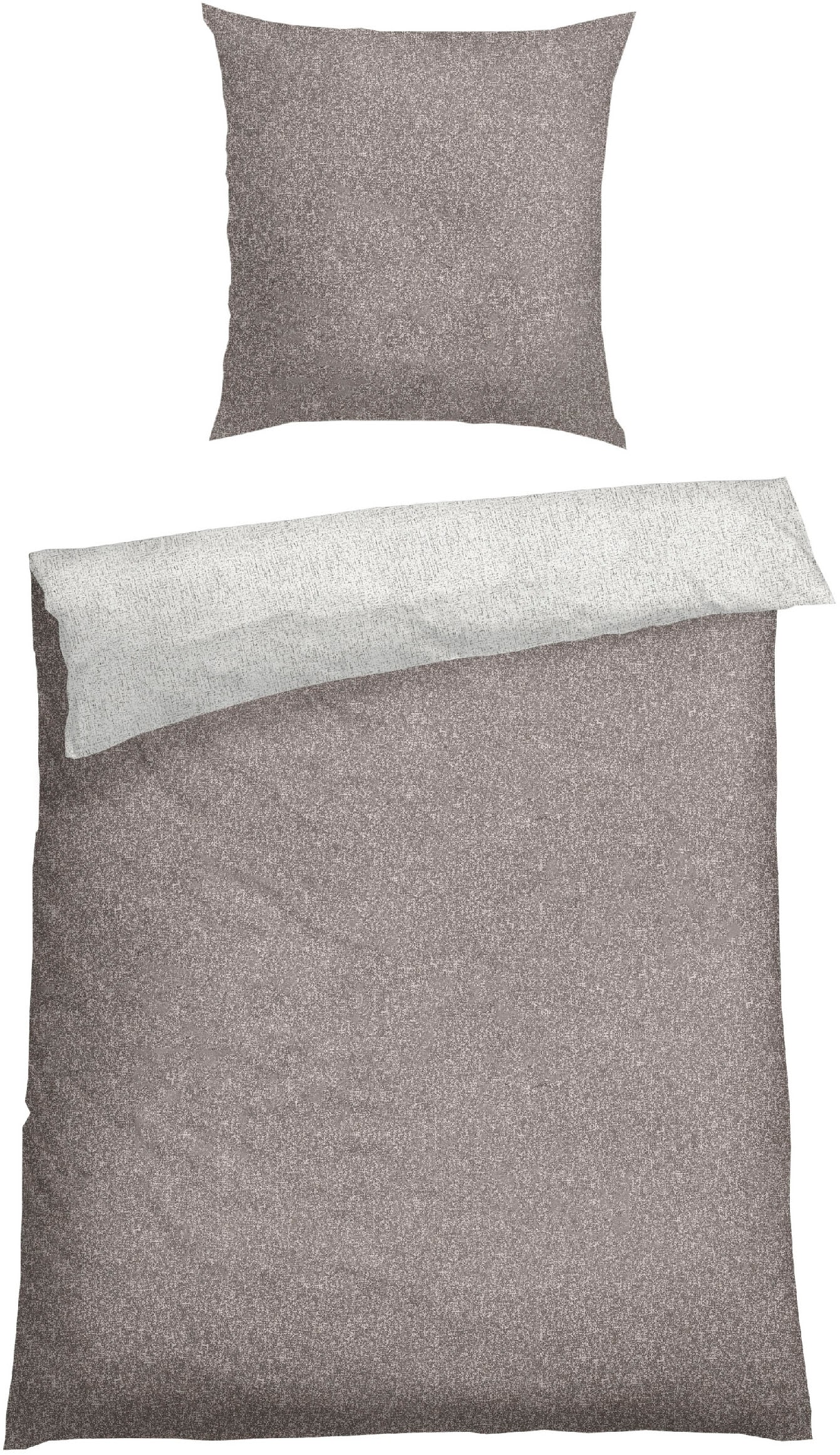 Schiesser Wendebettwäsche »Vinnie aus weicher Baumwolle mit edlem Melangeeffekt«, MADE IN GREEN by OEKO-TEX®-zertifiziert