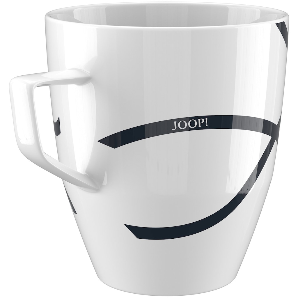 Joop! Becher »COLLECTOR'S MUG DESIGN EDITION im Dessin LOGO RIBBON«, (1 tlg.), Sammelbecher verziert wie ein Geschenk mit Schleifenband-Motiv, 320 ml