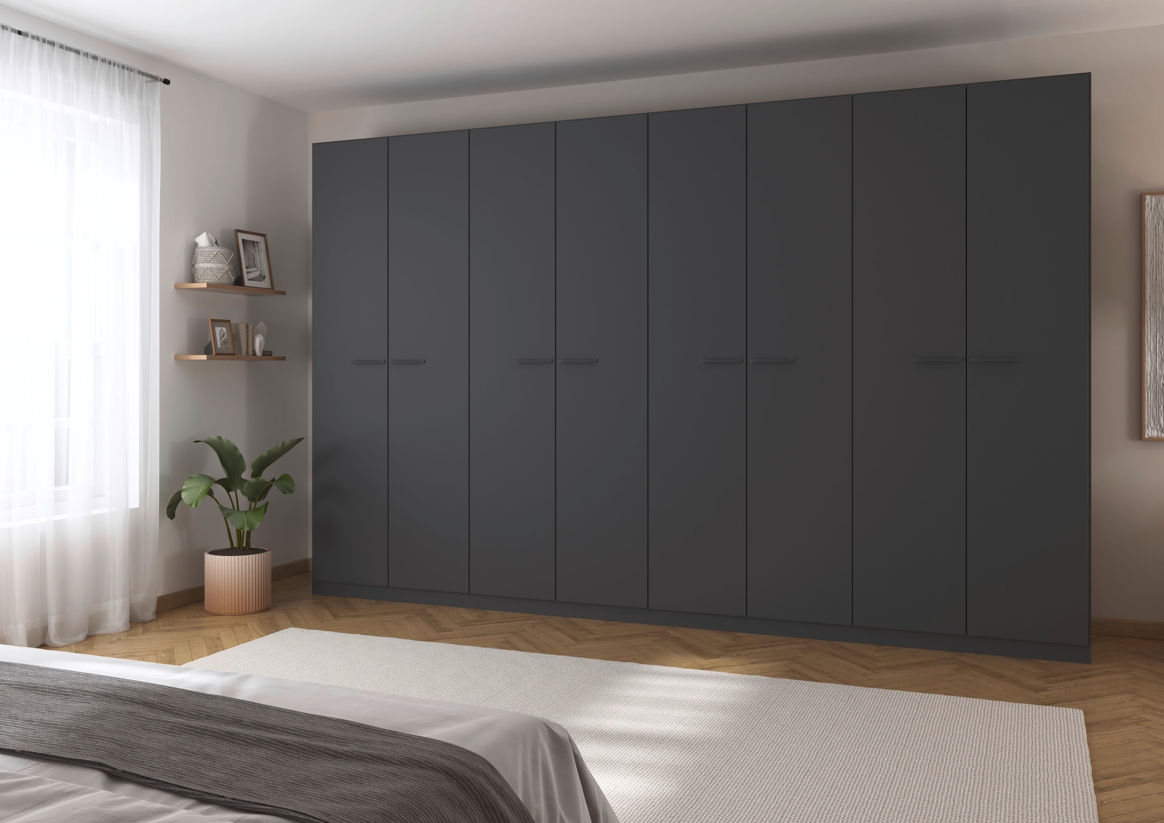 rauch Drehtürenschrank »Kleiderschrank Schrank Garderobe TOPSELLER OTELI inkl. Inneneinteilung«, (erhältlich in Breiten 91-360 cm, ab Breite 136cm inkl. Innenschubladen), mit zusätzlichen Einlegeböden, optional mit Spiegel MADE IN GERMANY