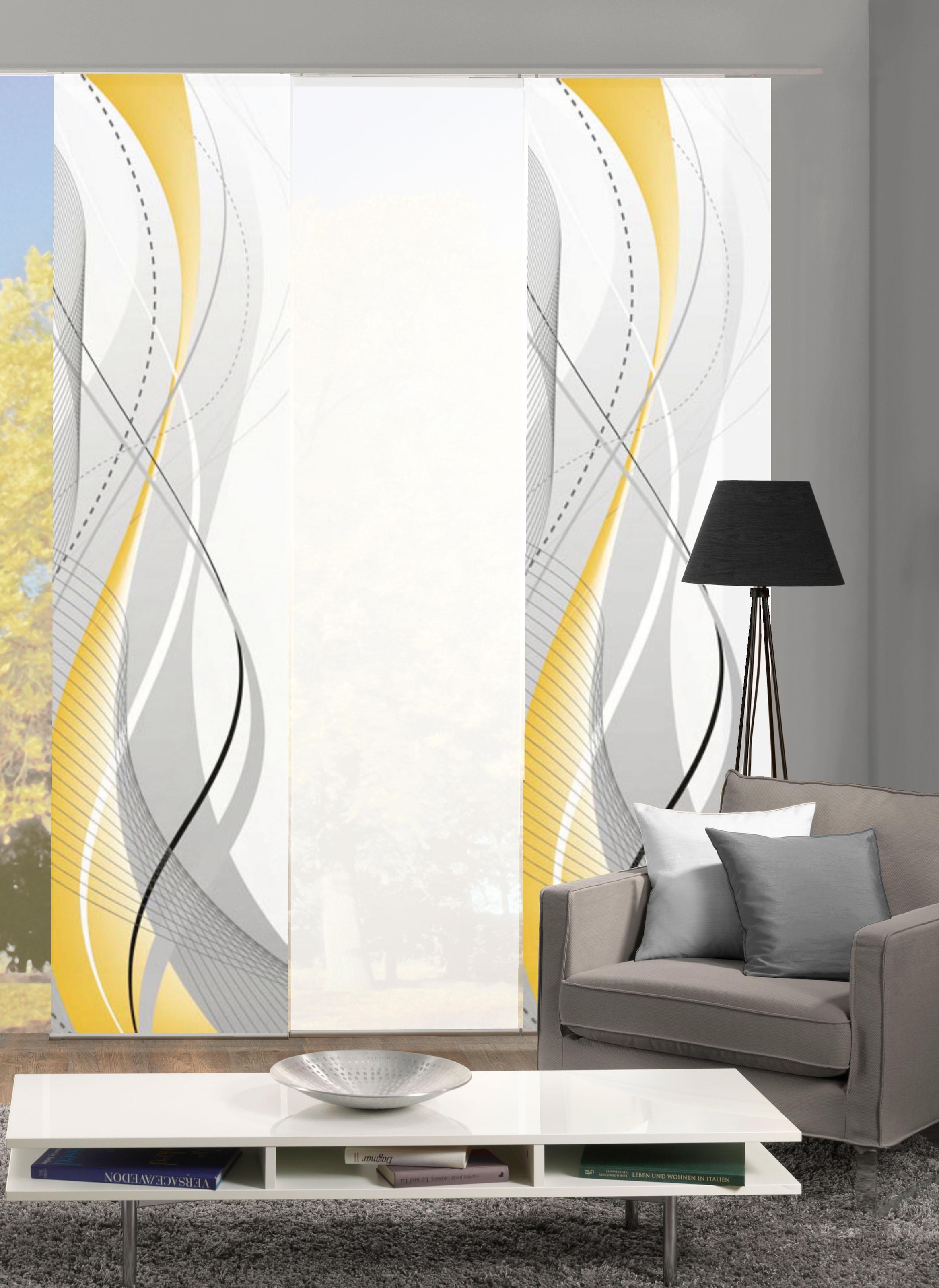 HOME WOHNIDEEN Schiebegardine »CARLISLE 3ER SET«, (3 St.), HxB: 245x60 kaufen