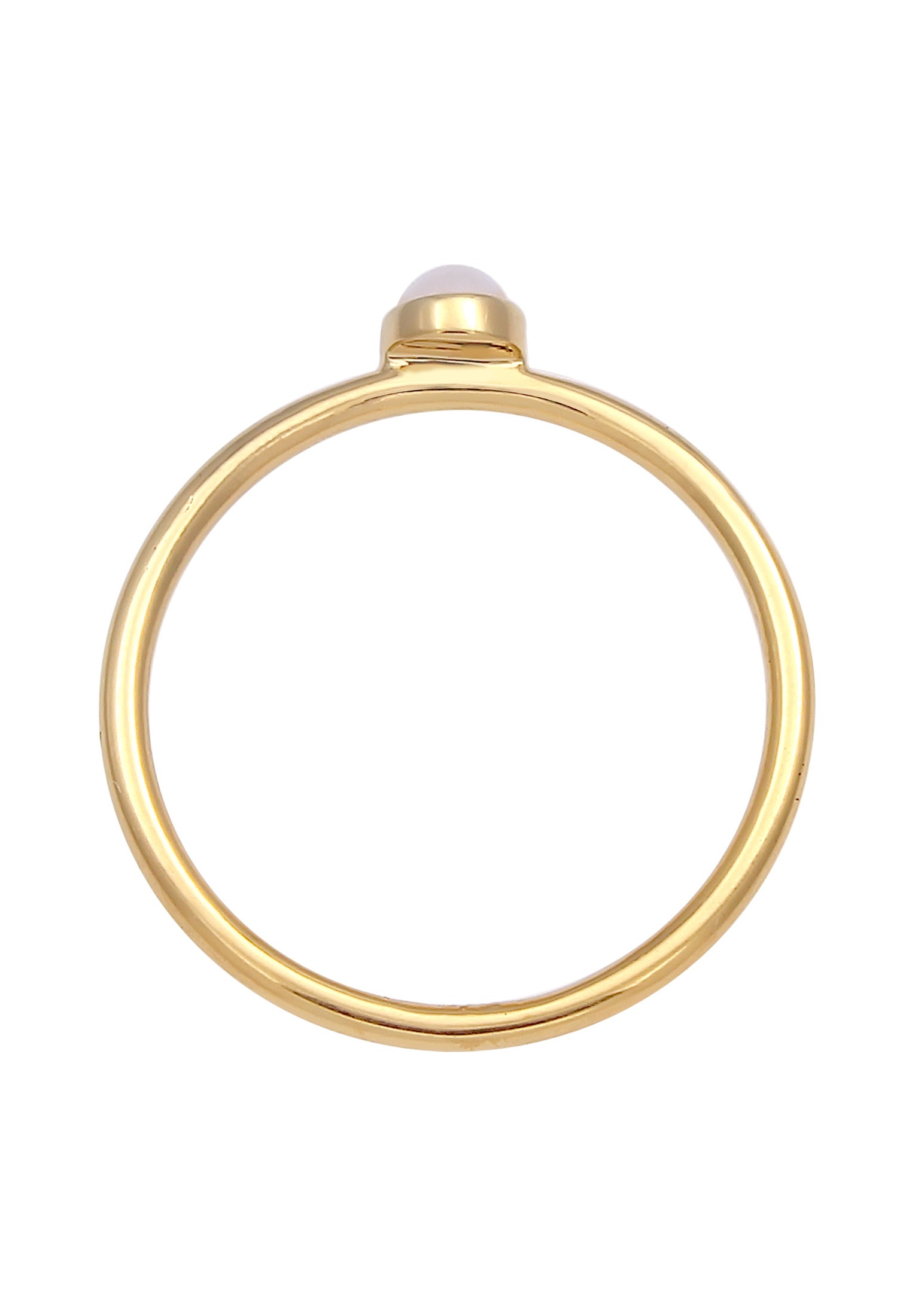 Elli Silberring »Ring Rosenquarz Edelstein Stabelring 925er Silber«