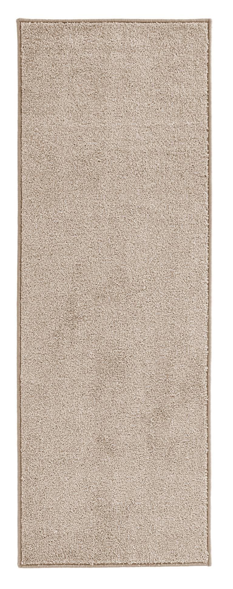HANSE Home Teppich »Pure 100 Kurzflor«, rechteckig, 13 mm Höhe, Kurzflor, uni, umkettelt, Läufer, Wohnzimmer, Kinderzimmer, Flur