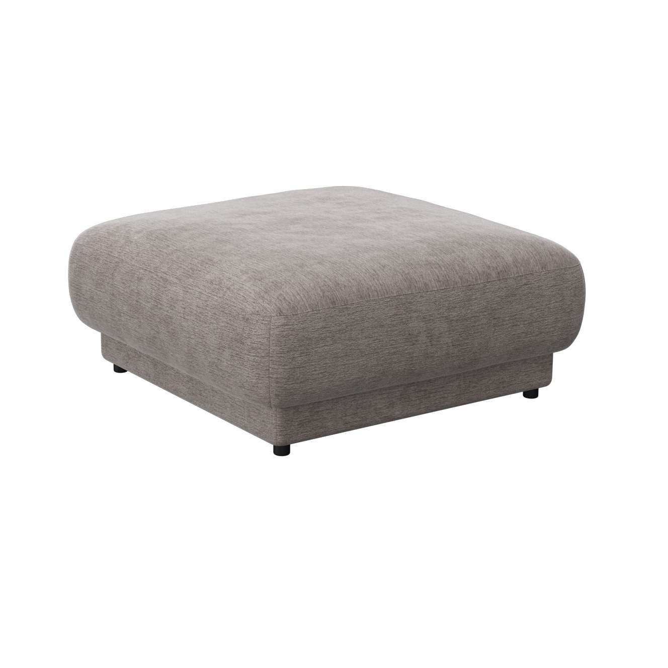 FLEXLUX Pouf »Molino, Fußhocker, Sitzhocker, Polsterhocker«, Kaltschaum & Stahl-Wellen, Füsse Schwarz
