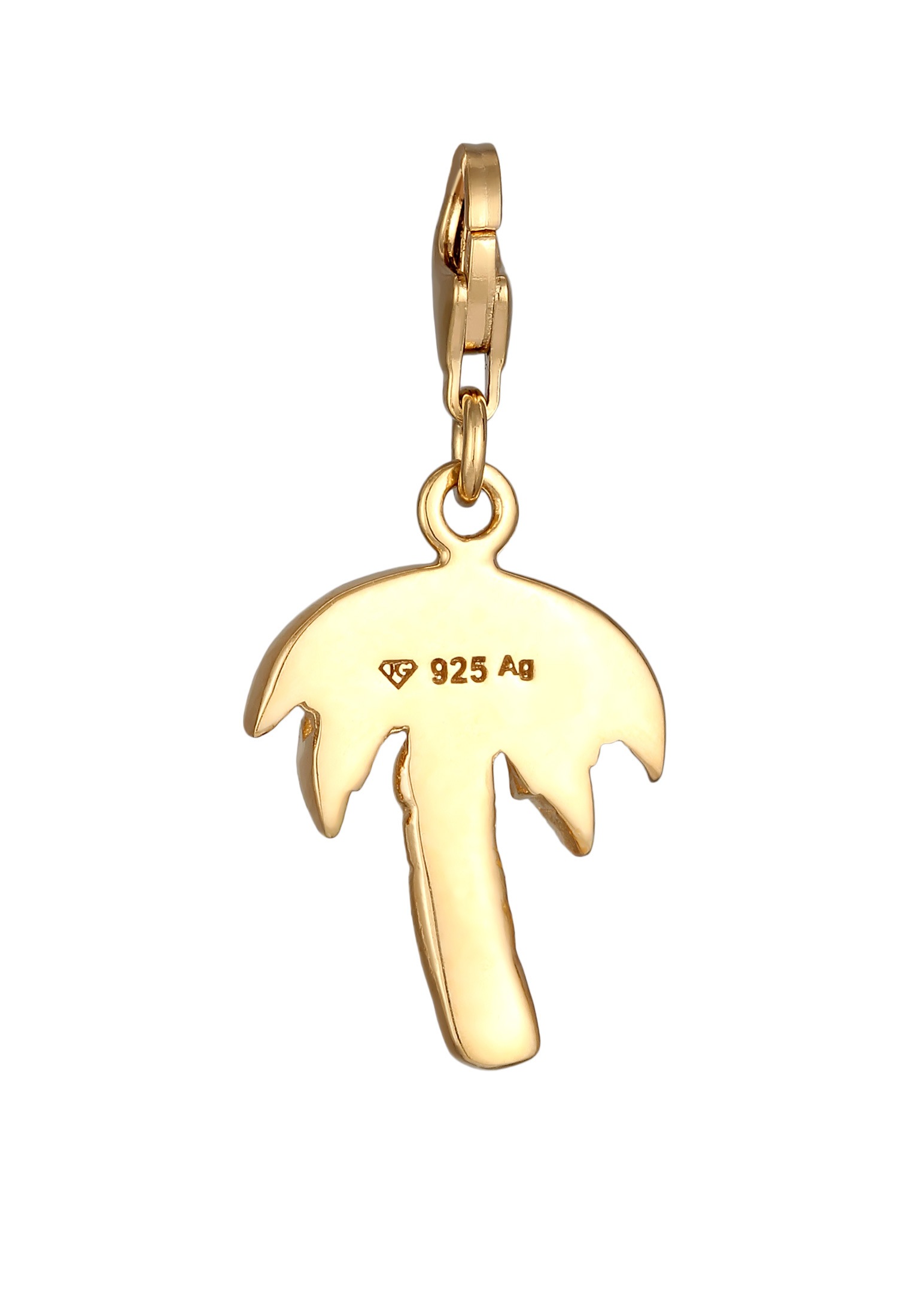 Elli Charm-Einhänger »Charm Palme Emoij 925 Sterling Silber«
