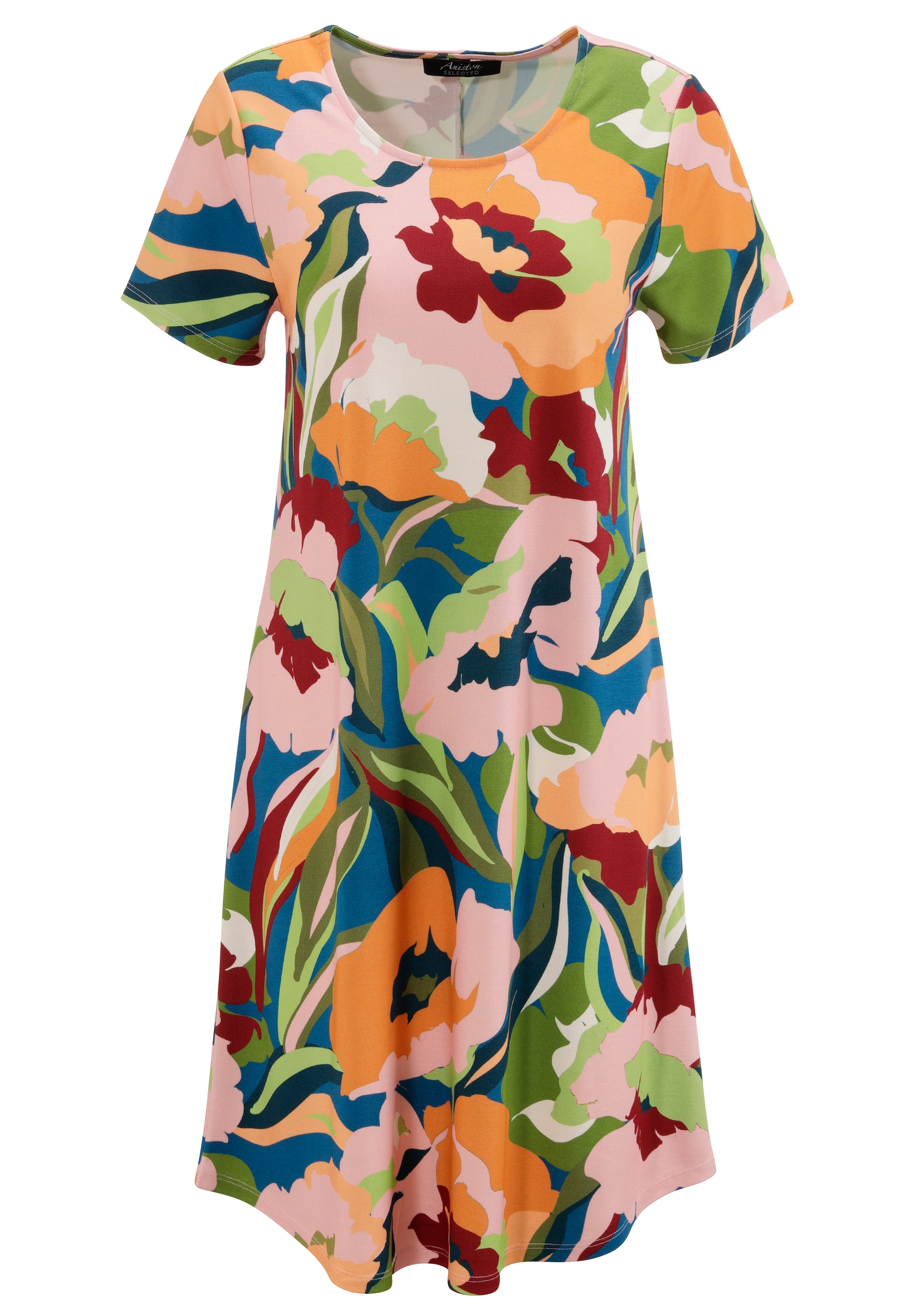 Aniston SELECTED Jerseykleid, in leichte A-Linien-Form - NEUE KOLLEKTION