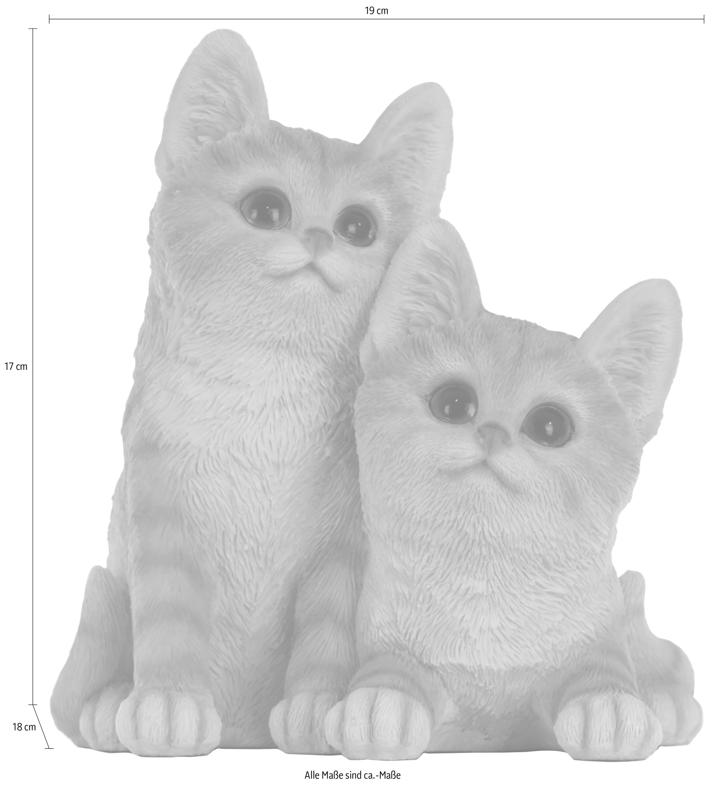 auf getigert, & Accessoires bestellen Myflair Raten »Katzenkinder«, gelb/weiß Dekofigur Möbel Wohnzimmer