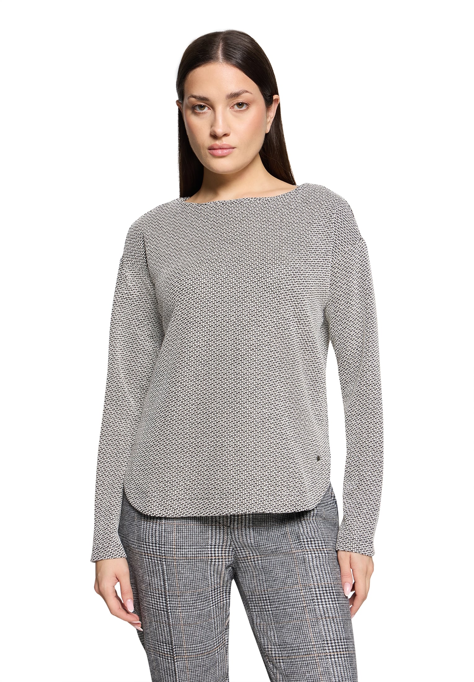 Betty&Co Rundhalsshirt »Casual-Shirt mit Struktur«