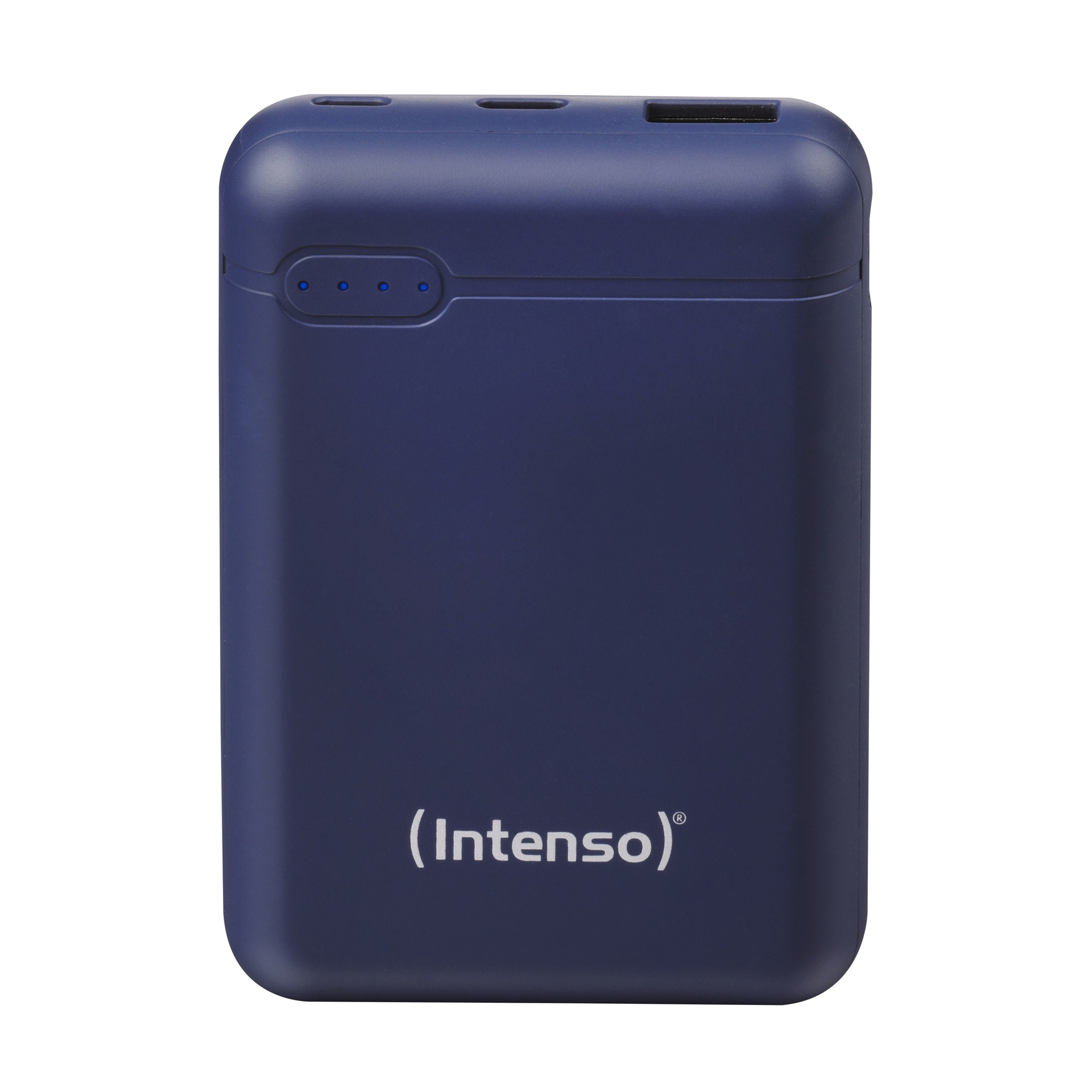 Intenso Powerbank »XS10000 10.000 mAh«, Intenso Power Bank XS10000 dark blue, mobiler Zusatzakku, mit USB-C zu USB-C Ladekabel