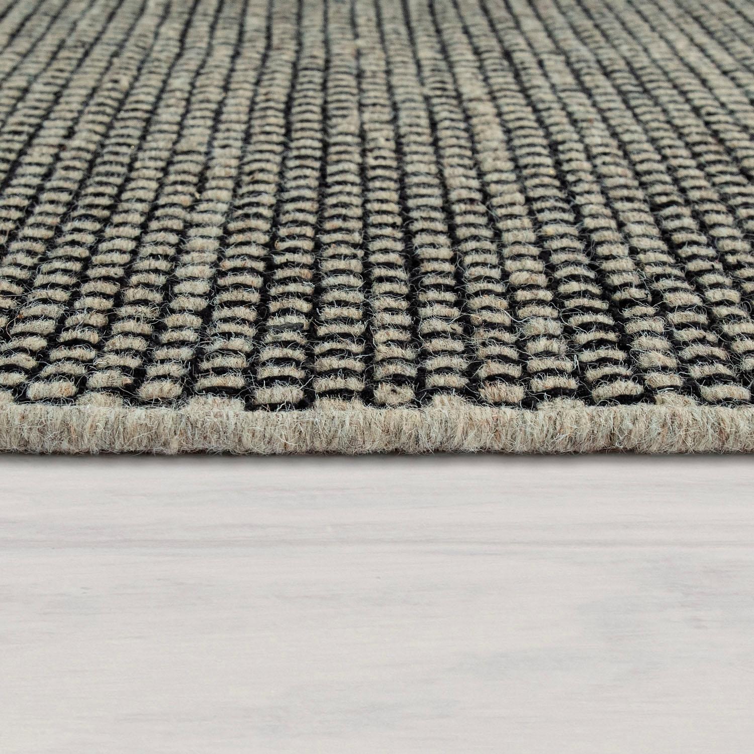 Paco Home Wollteppich »Kasko 300«, rechteckig, 12 mm Höhe, Handweb, Flachgewebe, reine Wolle, handgewebt, hochwertig verarbeitet