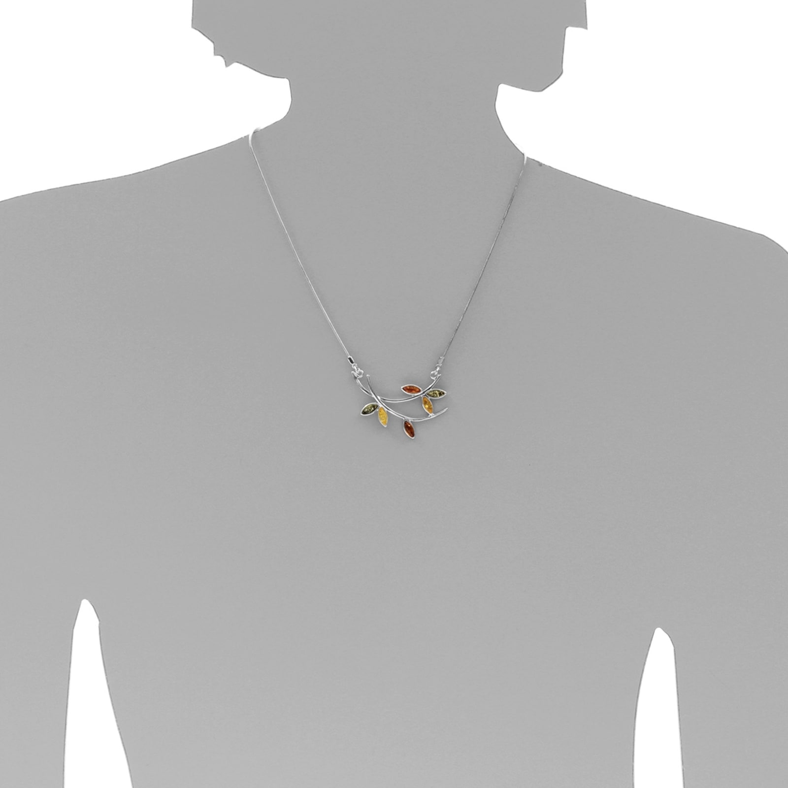 OSTSEE-SCHMUCK Collier »- Stefanie - Silber 925/000 - Bernstein«