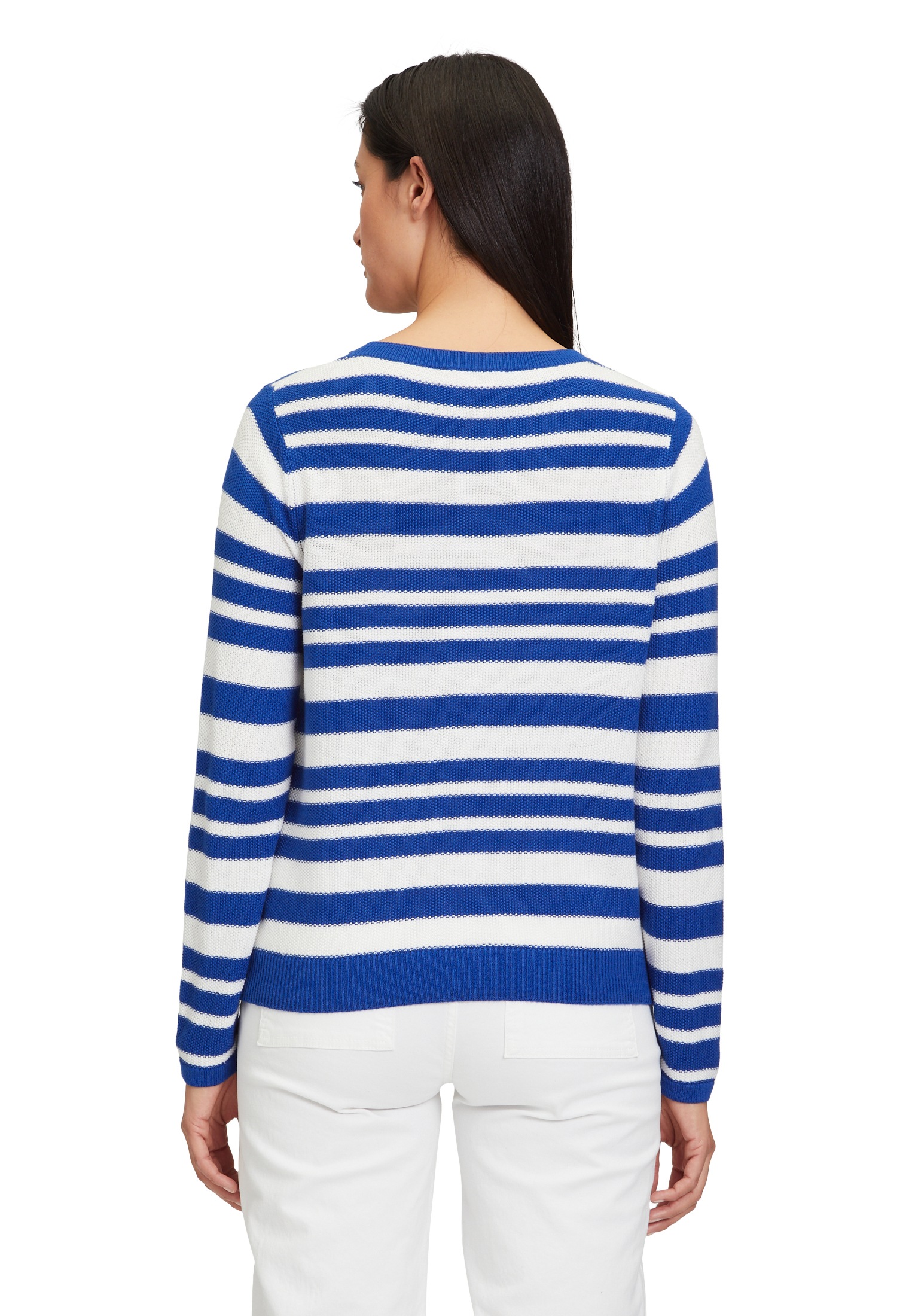 Betty Barclay Rundhalspullover »Basic-Strickpullover mit Streifen«