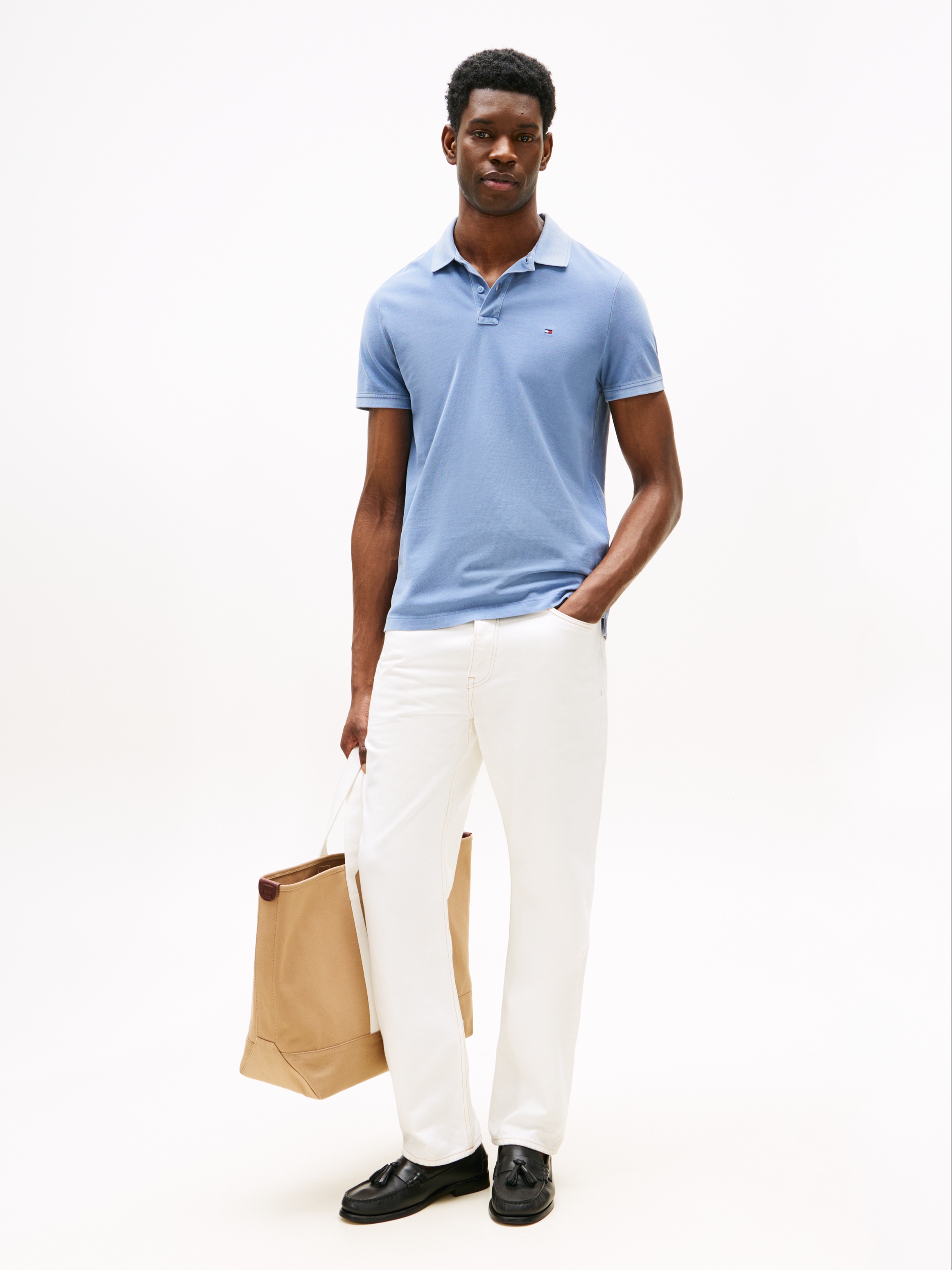 Tommy Hilfiger Poloshirt »GARMENT DYE REG POLO«, leicht gewaschene Optik