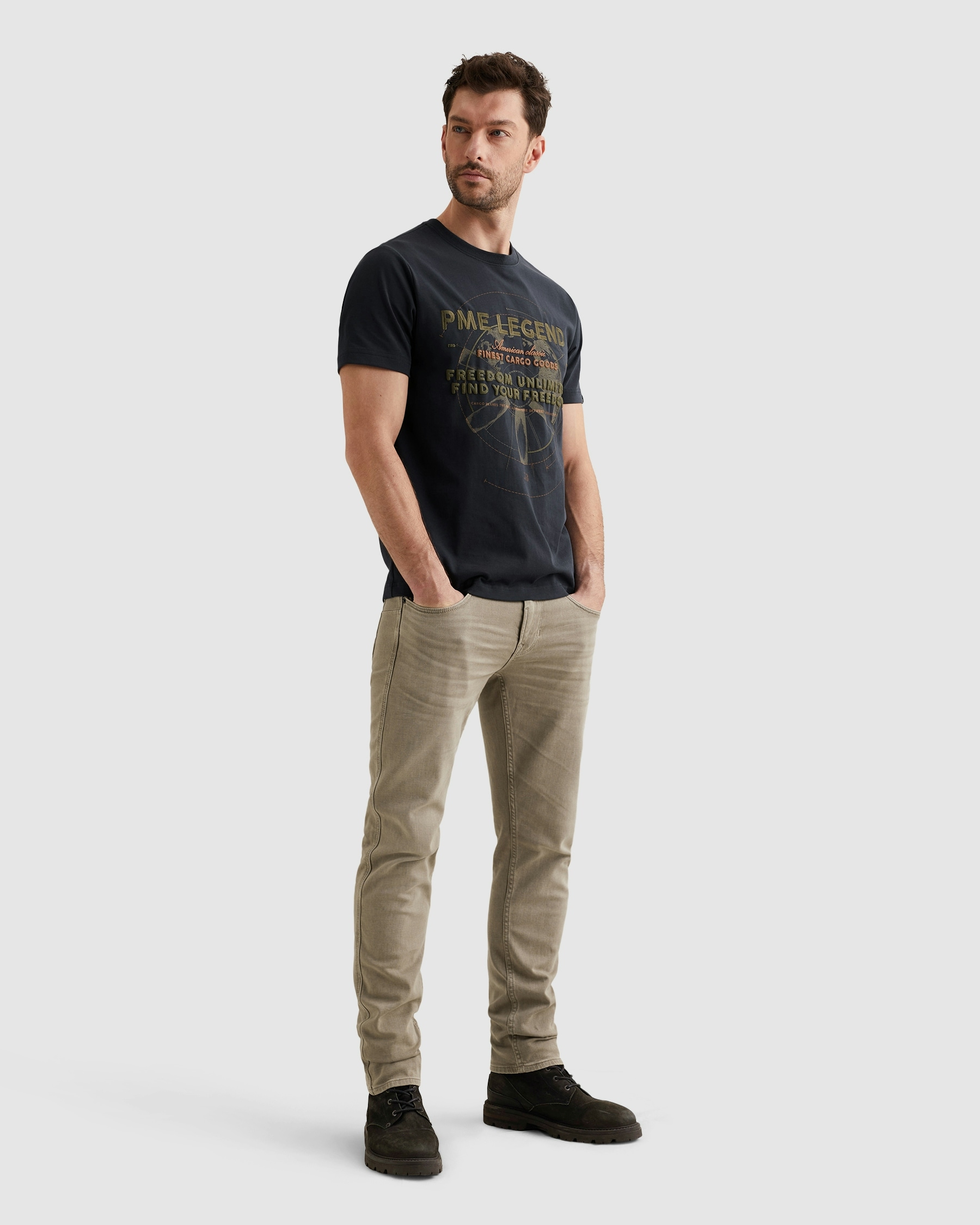PME LEGEND T-Shirt »Short Sleeve R-Neck Heavy Jersey« mit Print, Regular Fit