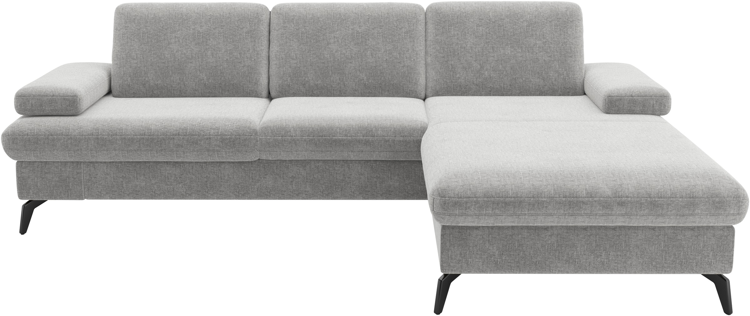 sit&more Ecksofa »Morris Jubi L-Form«, inkl. Armteilfunktion und 1 Zierkissen, wahlweise mit Bettfunktion