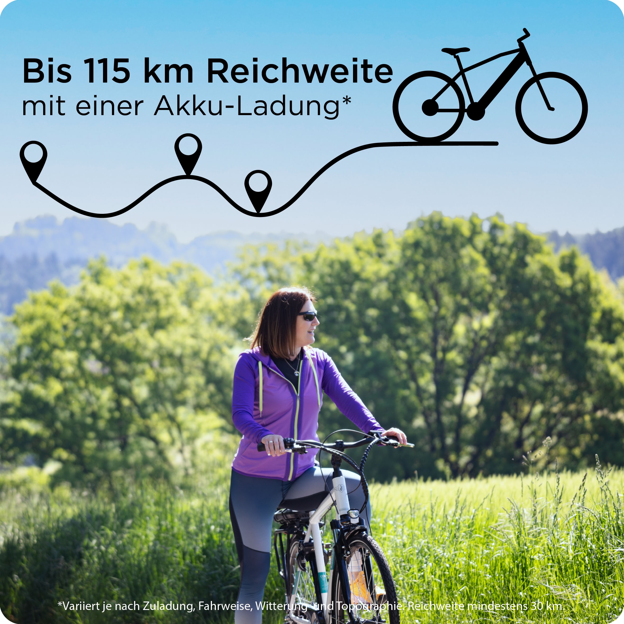 Zündapp »Z807« 7 Gang Shimano Altus Schaltwerk Kettenschaltung Heckmotor 250 W Pedelec, Elektrofahrrad für Damen und Herren
