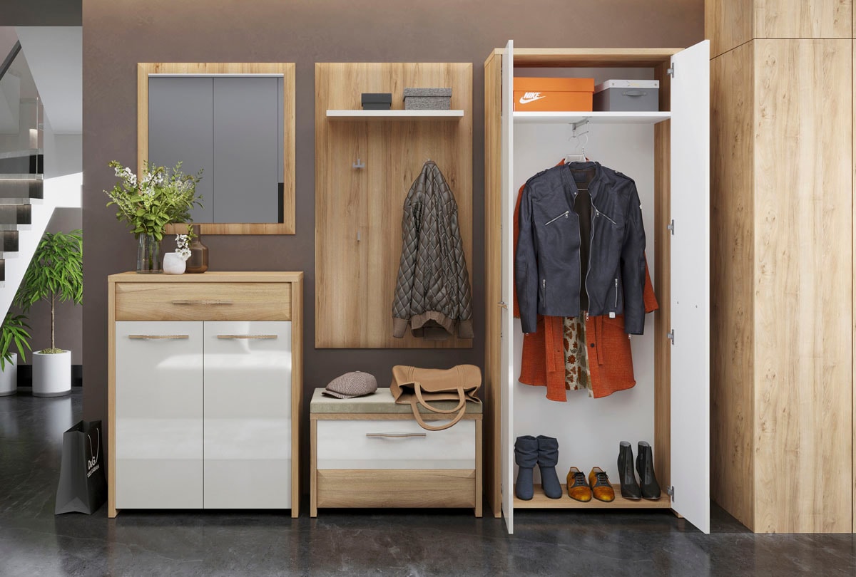Home affaire Garderobenschrank »Gala«, hochwertig UV lackiert, Soft-Close-Funktion, Höhe 192cm