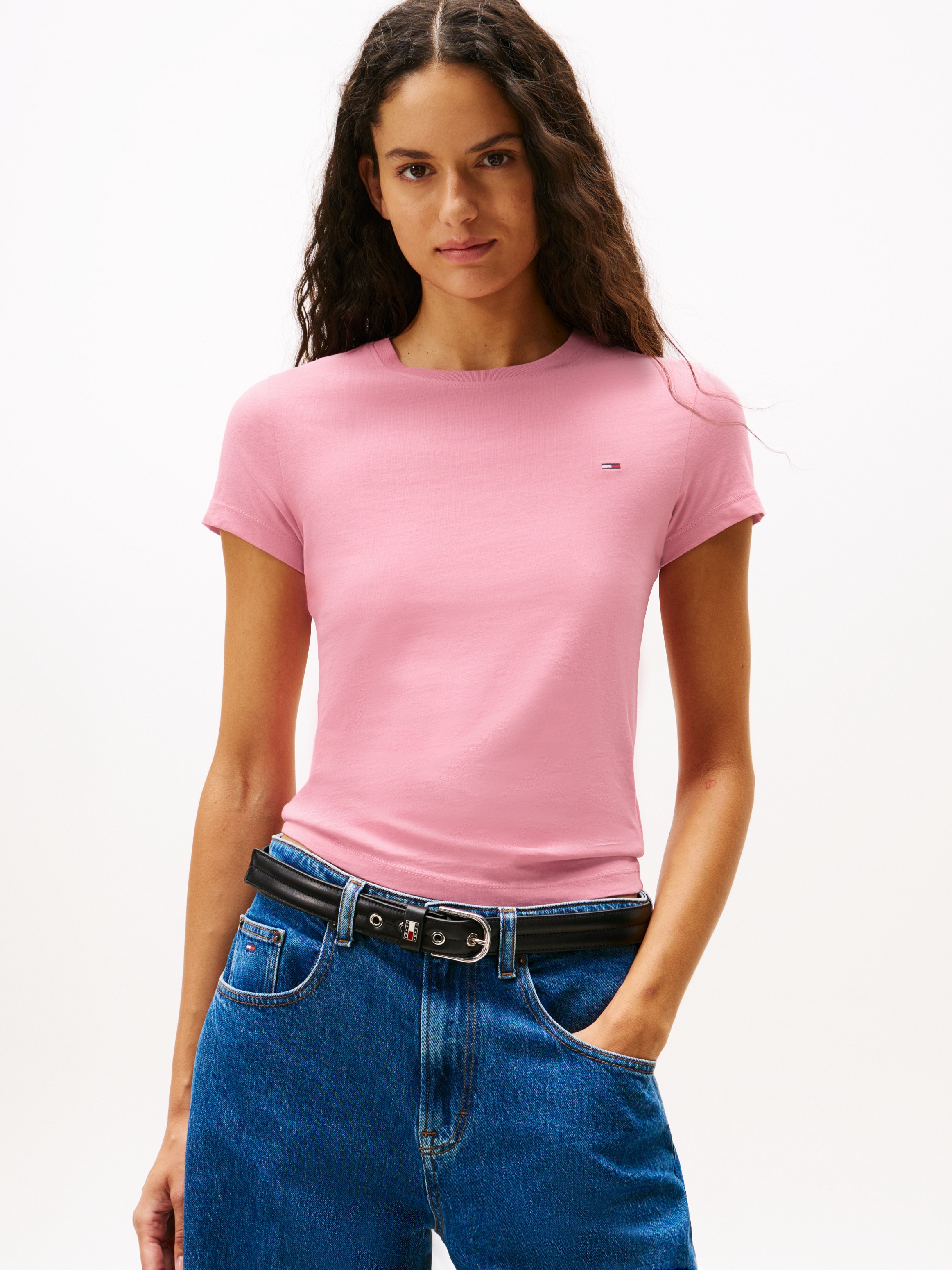 Tommy Jeans T-Shirt »TJW 2PACK C-NECK TEE« Packung, 2er, 2 Stk. tlg. mit Logo-Stickerei