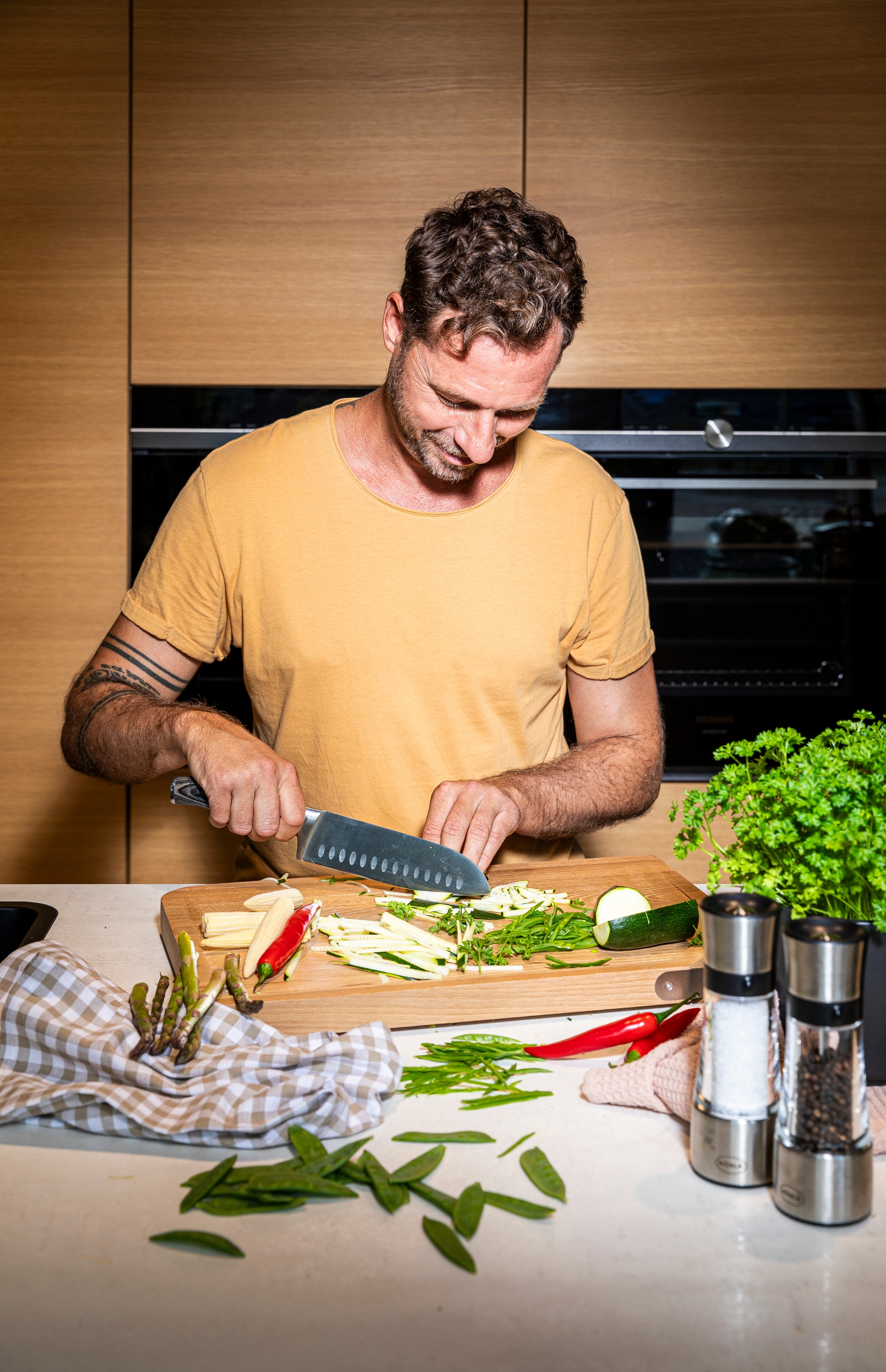 RÖSLE Santokumesser »WOLFGREY, 17,5 cm, Griff Pakka«