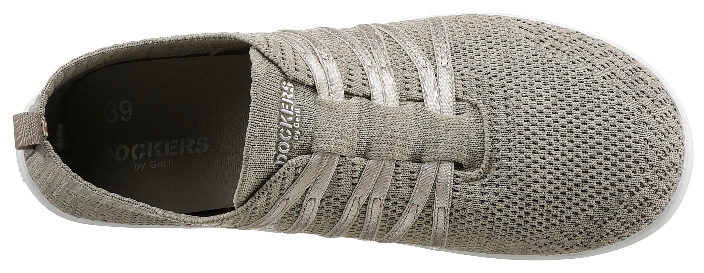Dockers by Gerli Barfußschuh, Schlupfschuh, Sneaker, Sommerschuh in lässiger Strick-Optik