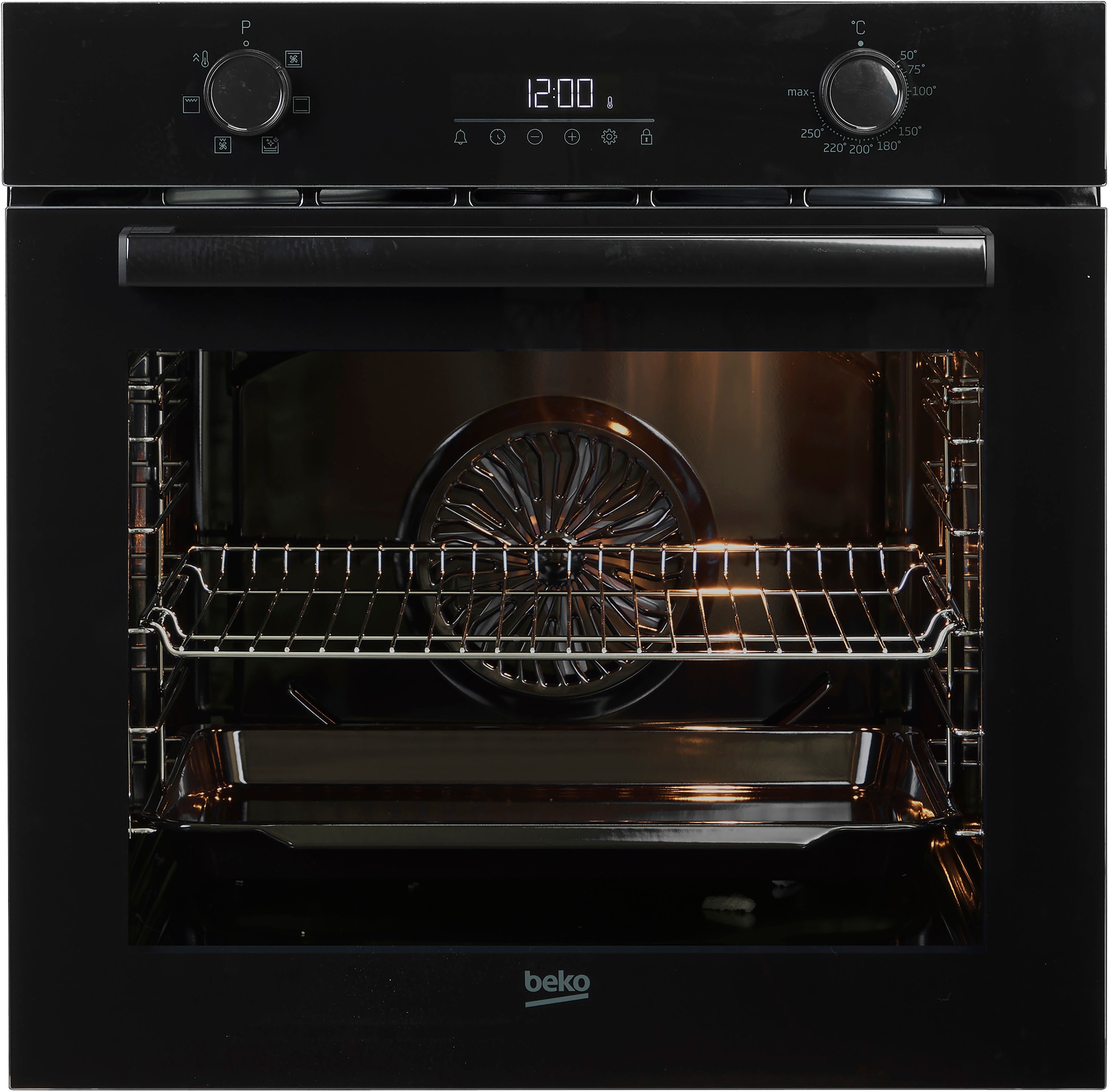 BEKO Einbaubackofen b3000 »BBIE17300B 7768288383«, mit Teleskopauszug nachrüstbar, SteamShine